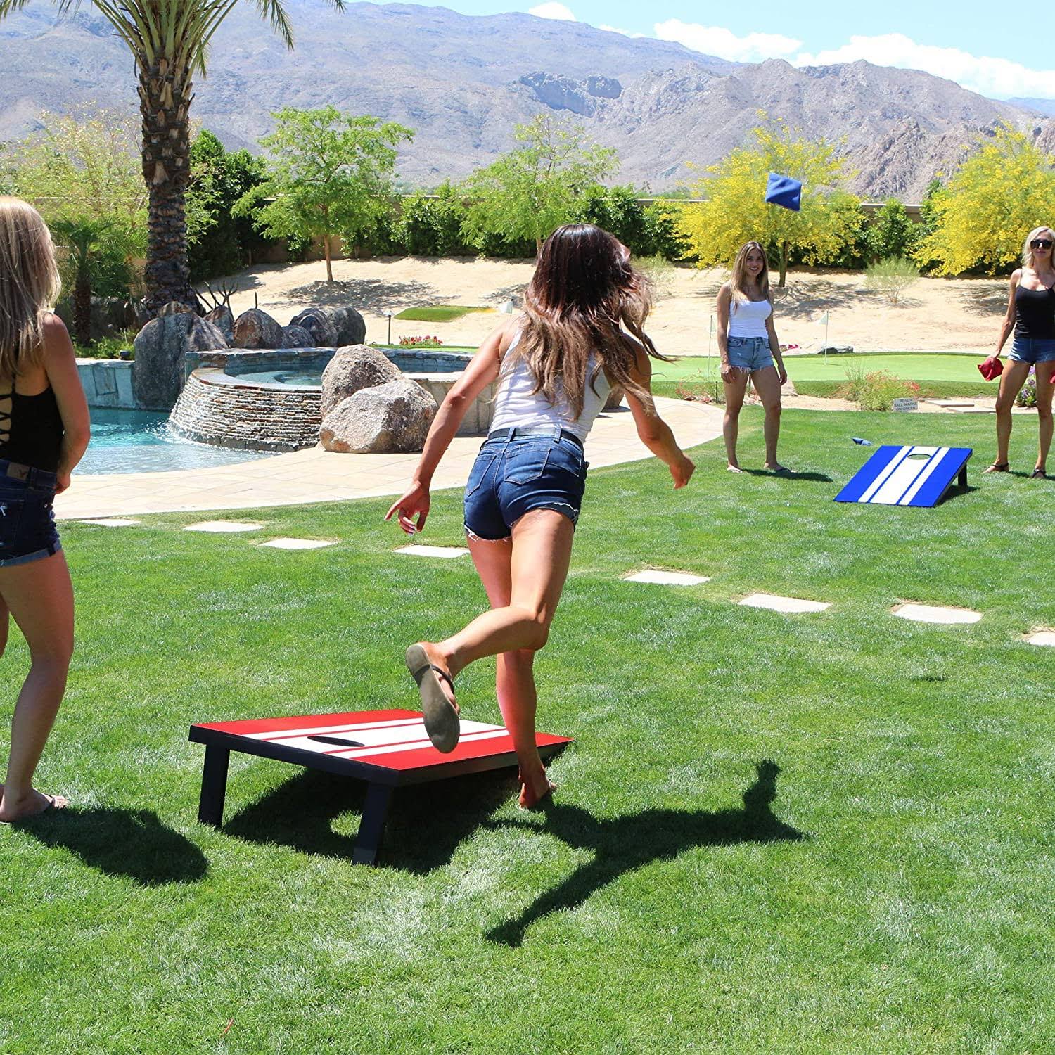 Gosports Classic Regulation Size Cornhole Set Includes 8 Bags Carry Case Rules