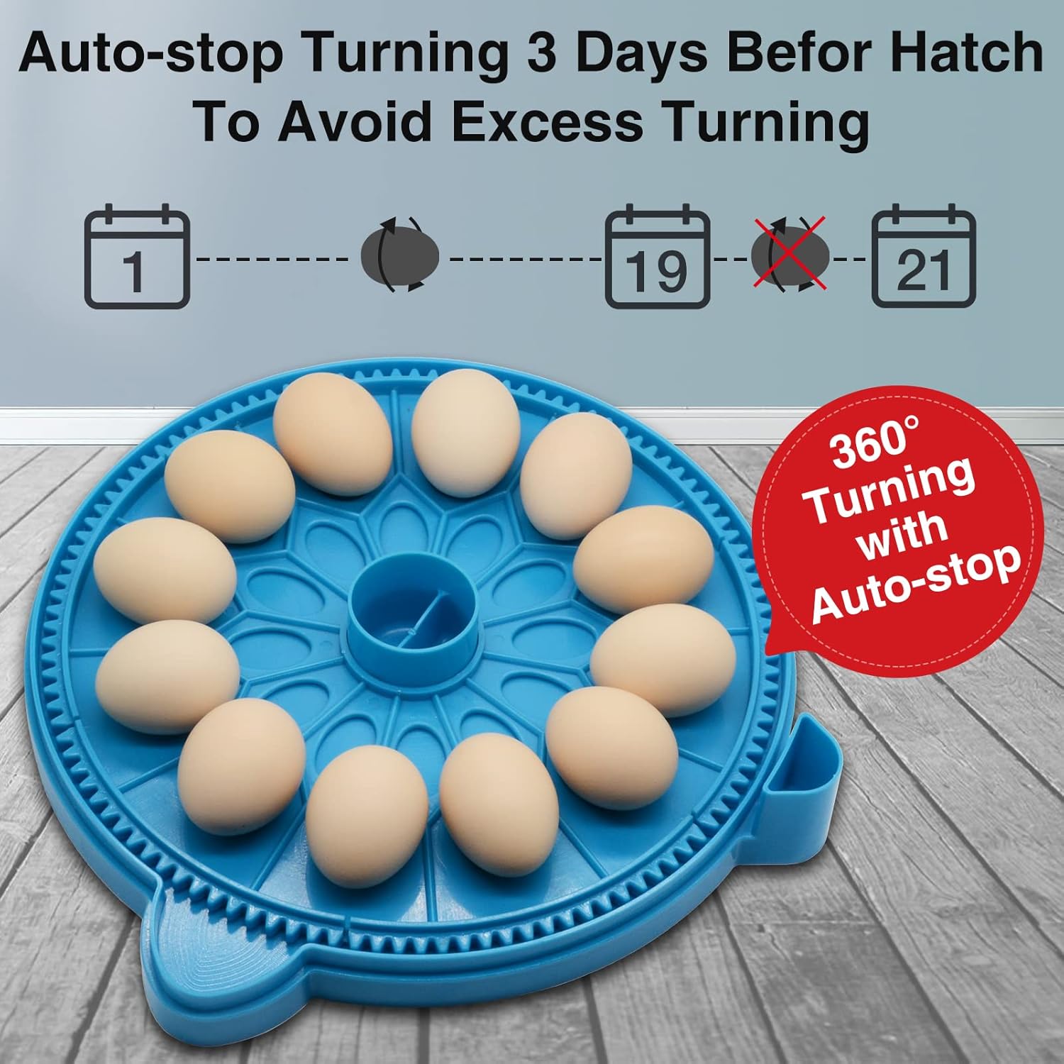 12 Egg Incubator, Automatic Incubator with Humidity Display, Egg Candler, Automatic Egg Turner, Water Feeder, Feeder for Hatching Chickens Pack of 2