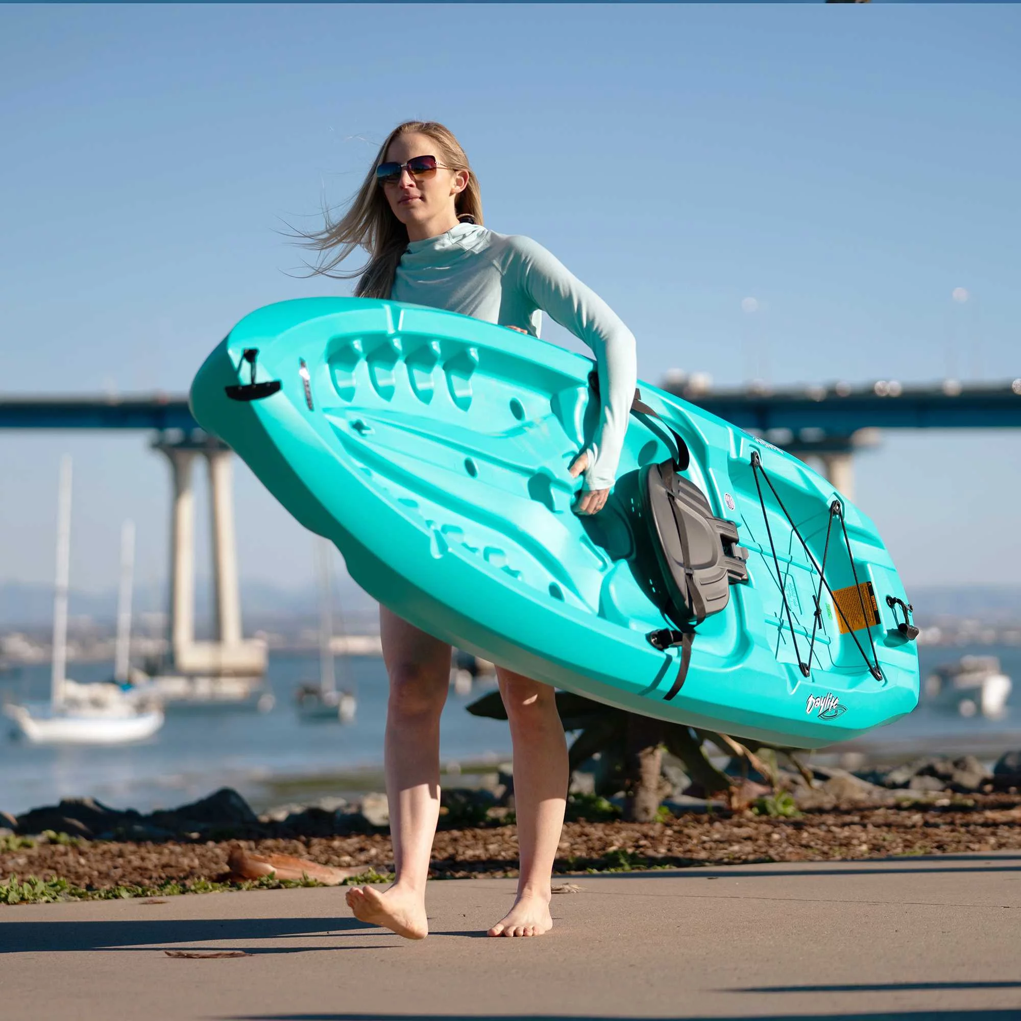 Lifetime Daylite 8 ft Sit-on-top Kayak (Paddle Included), Dark Blue