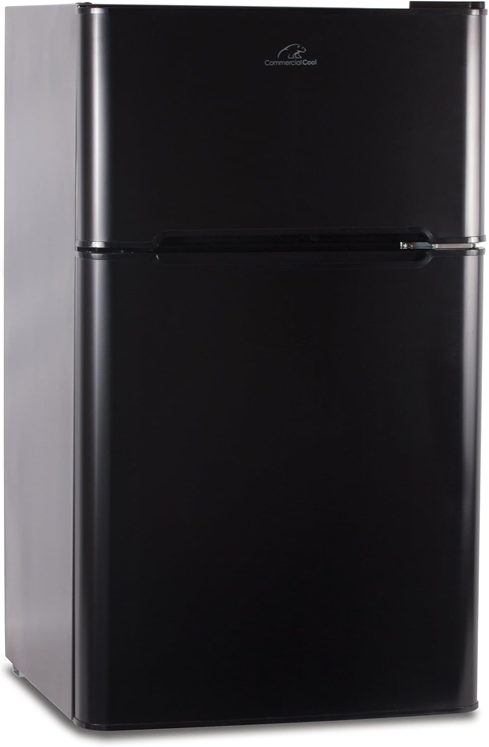 Commercial Cool CCRD32B Compact Double Door Refrigerator with True Freezer, 3.2 Cu. Ft. Mini Fridge, Black
