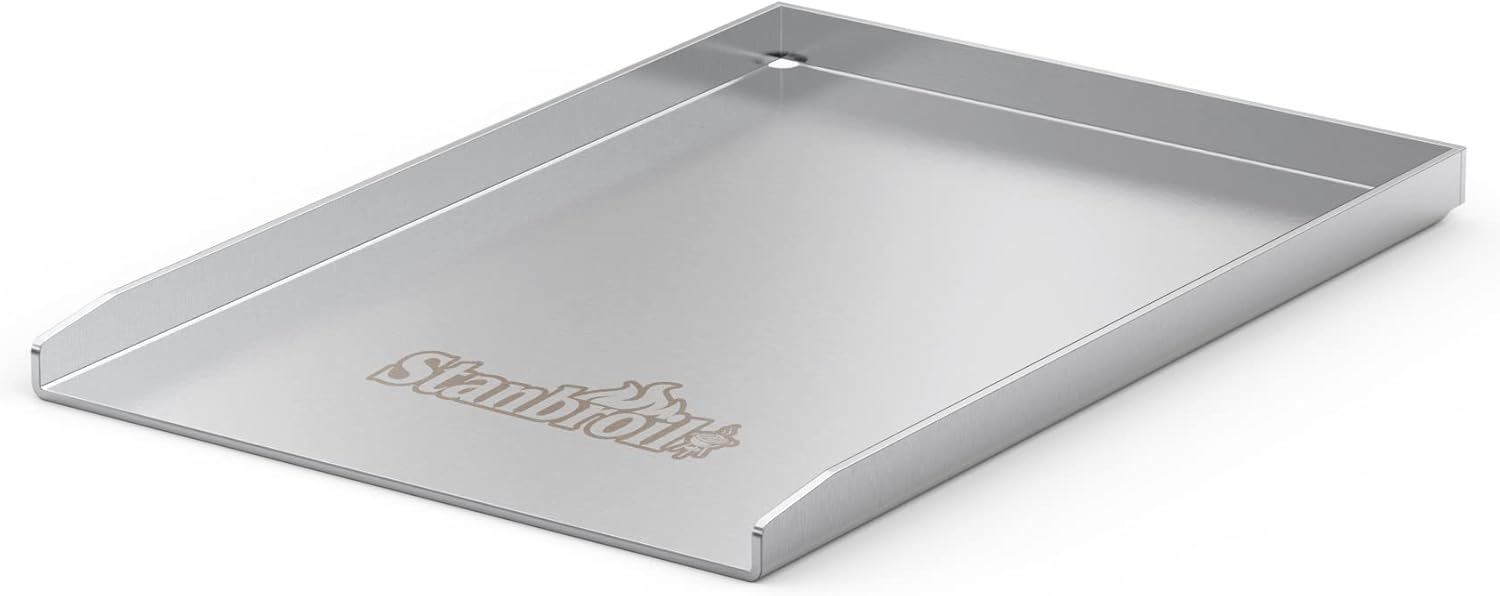 Stanbroil Stainless Steel Griddle Pan for Weber Spirit Grill Models - Gas Grill Griddle for Spirit 300 series, Spirit 700, Genesis Silver B/C, Genesis Gold B/C, Genesis Platinum B/C (2005 model Year) Pack of 2