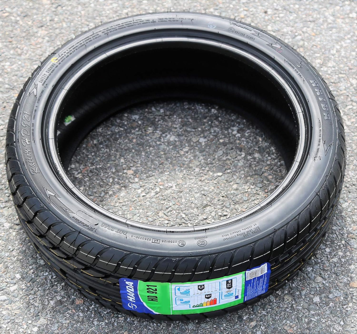 Set of 2 (TWO) Haida Racing HD921 Summer Performance Radial Tires-195/45R15 195/45/15 195/45-15 78V Load Range SL 4-Ply BSW Black Side Wall