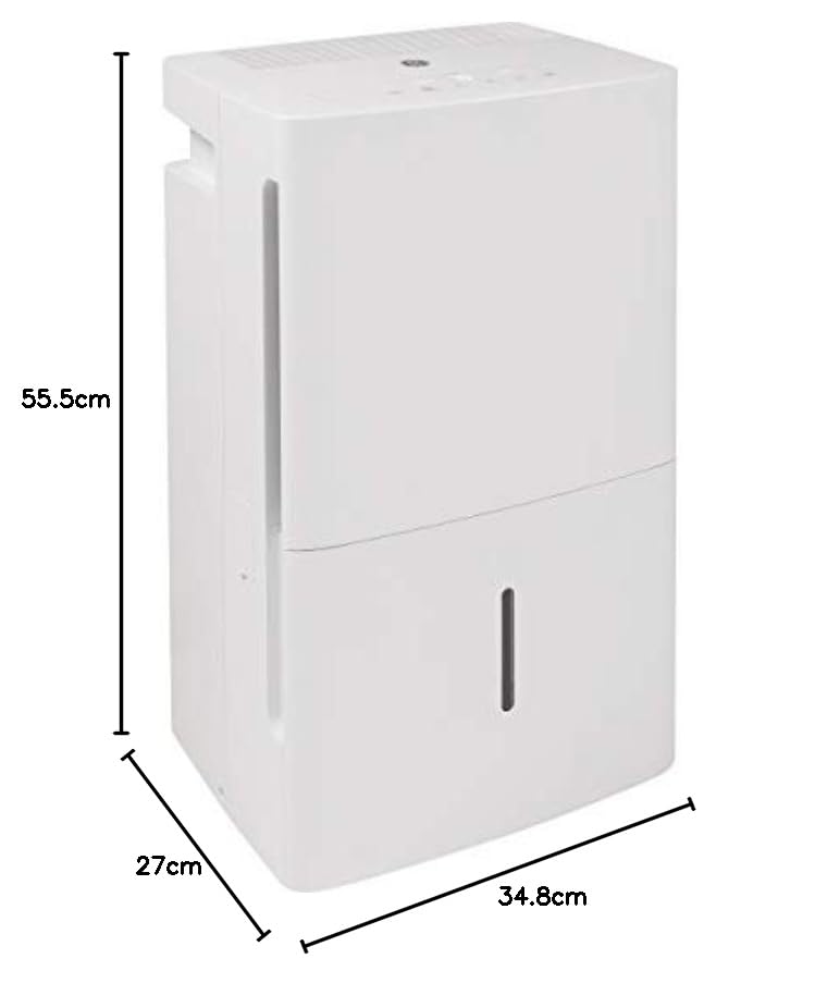 GE Energy Star Portable Dehumidifier, Perfect for Bedroom, Basement & Garage or Rooms, Ideal for High Humidity Areas