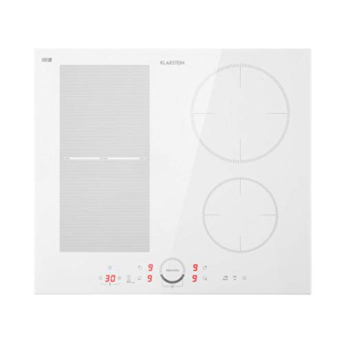 Klarstein Delicatessa - Hybrid Induction Hob, Built-in, Self-Sufficient, ThermoBoost, 9 Levels, Flex Zone, Residual Heat Indicator, Stop & Go, Timer, Touch Panel, Glass Ceramic, Frameless