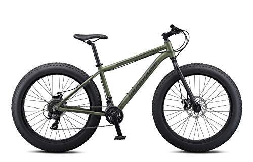 Mongoose Argus Trail or ST Fat Tire Mountain Bike, 20, 24 or 26 Inch Bike for Kids and Adults, 7 or 16 Speed, Aluminum or Steel Frame, Knobby Mountain Fat Tires, Mechanical Disc Brakes