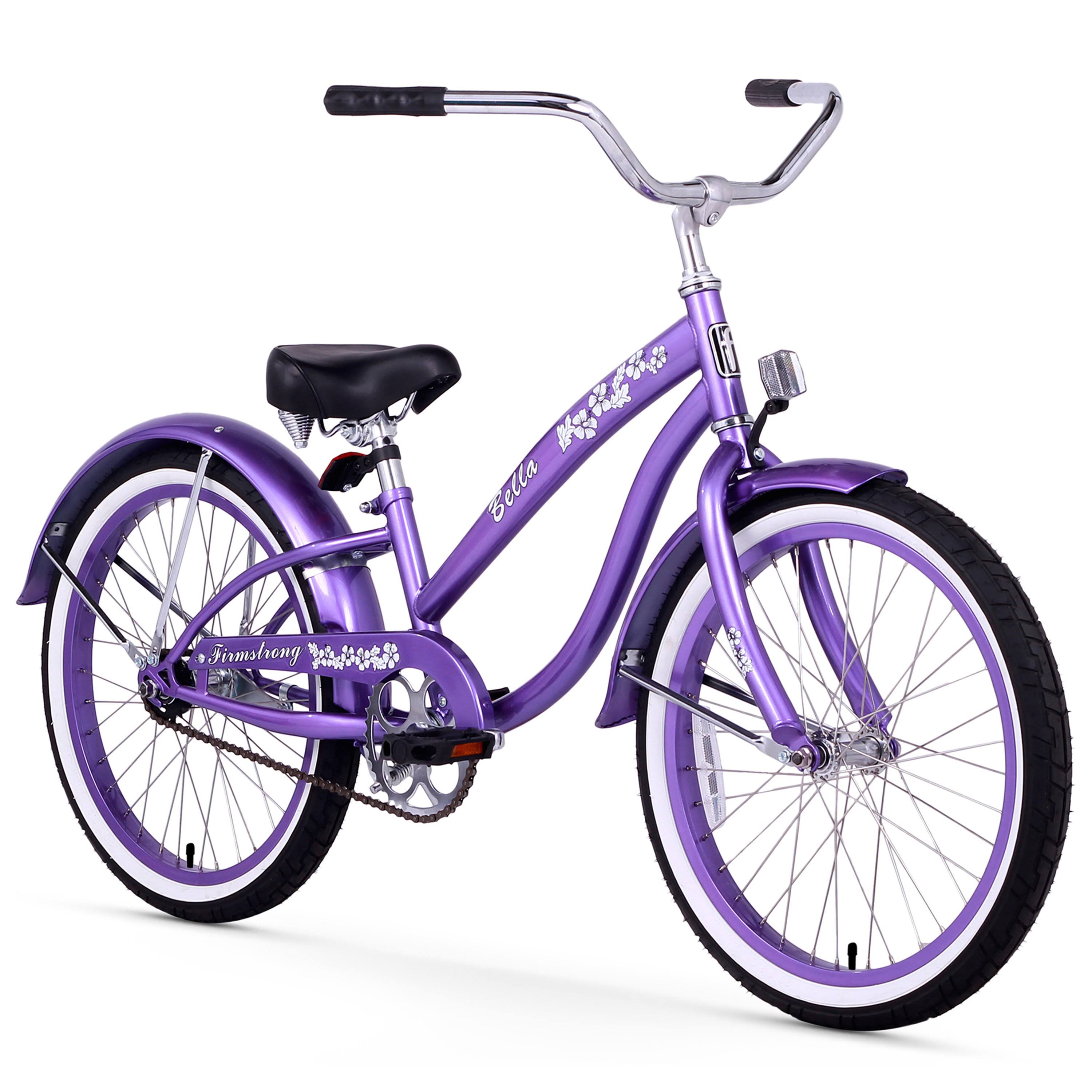 Firmstrong Bella Classic Girl&s Single Speed Cruiser Bicycle 20-inch Purple
