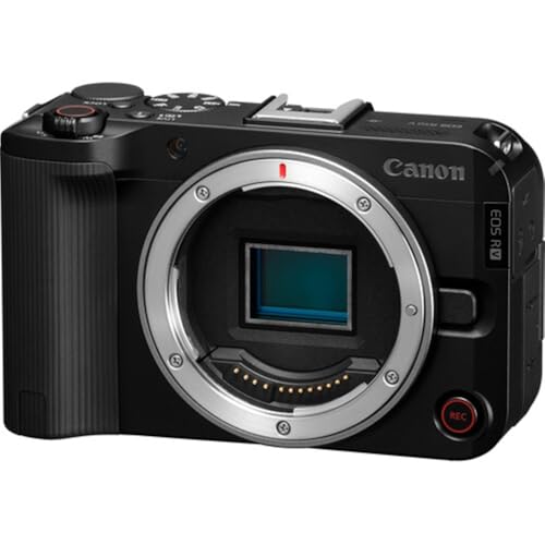 Canon EOS R50 V APS-C Mirrorless Interchangeable Lens Hybrid Camera, Vlogging, Content Creation, Vertical Video | Body Only Bundle with 64GB Memory Card + Camera Bag (3 Items)