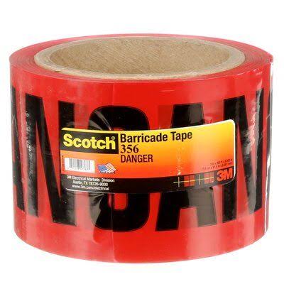 3M 356 3in x 300ft Red Danger Tape
