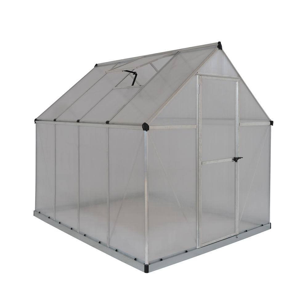Canopia by Palram Multi Line 6 ft. x 8 ft. Silver/Diffused DIY Greenhouse Kit