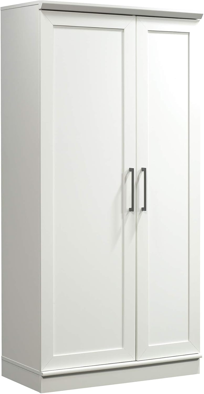 Sauder HomePlus Collection Storage Cabinet, Salt Oak Finish & Barrister Lane Bookcase, Salt Oak Finish