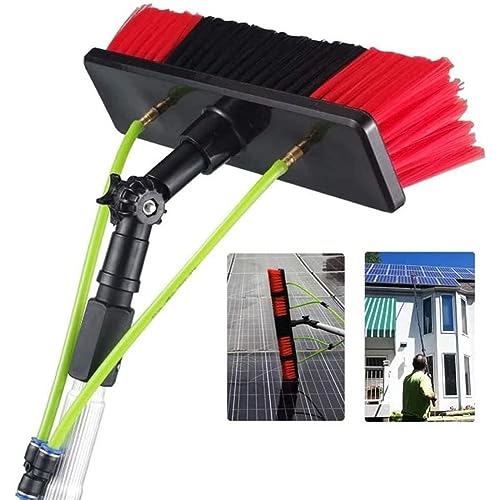 UE-MAOLU Solar Panel Cleaning Brush,Window Cleaning Pole, Water Fed Telescopic Brush, Extendable Cleaner Conservatory Roof, Cleaning Photovoltaic and Solar Panels