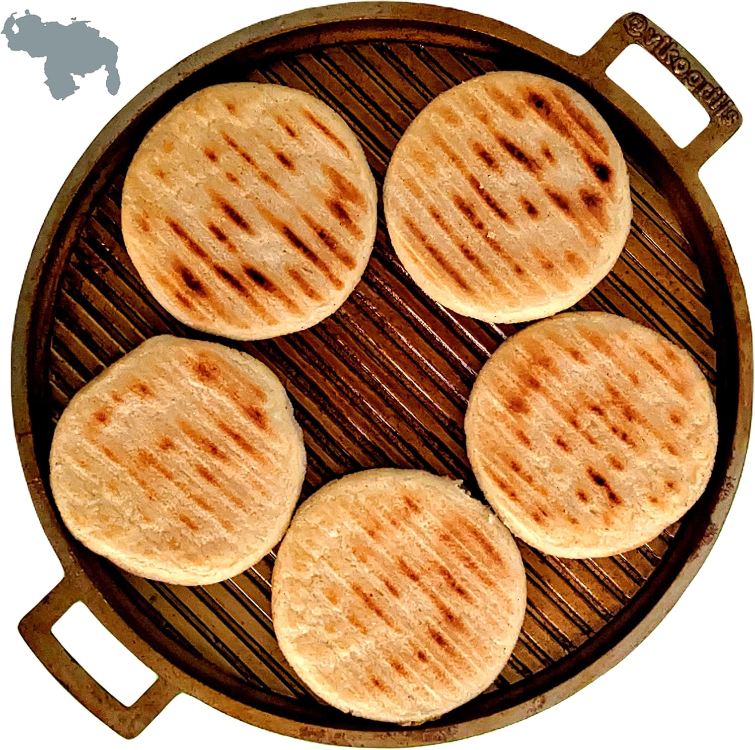 VIKO Budare Pro Grill arepas precurado 26cm 10.2" Griddle vikogrills gauchogrillx Hecho en Venezuela Pack of 2