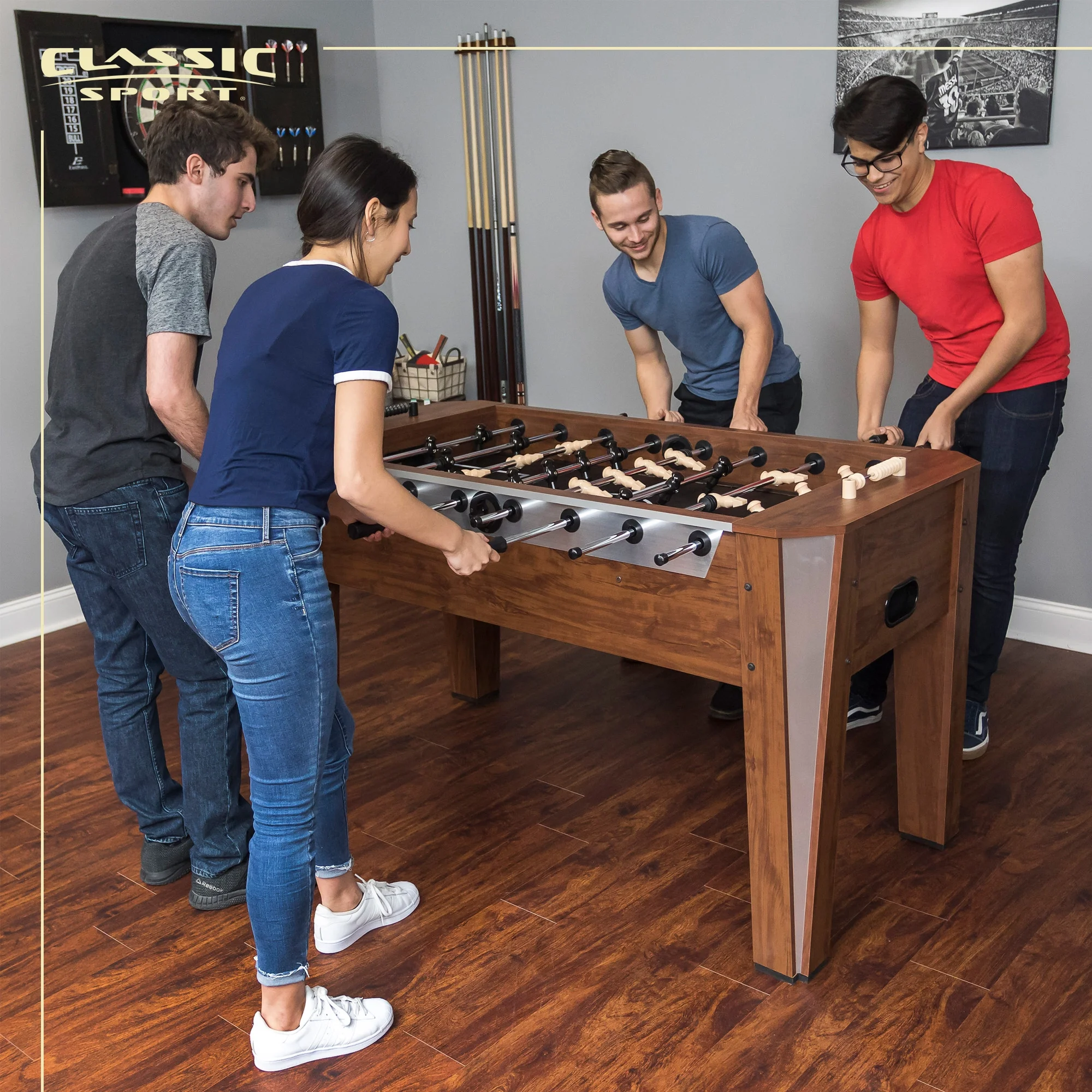 Classic Sport Liverpool 60" Foosball Table, Brown