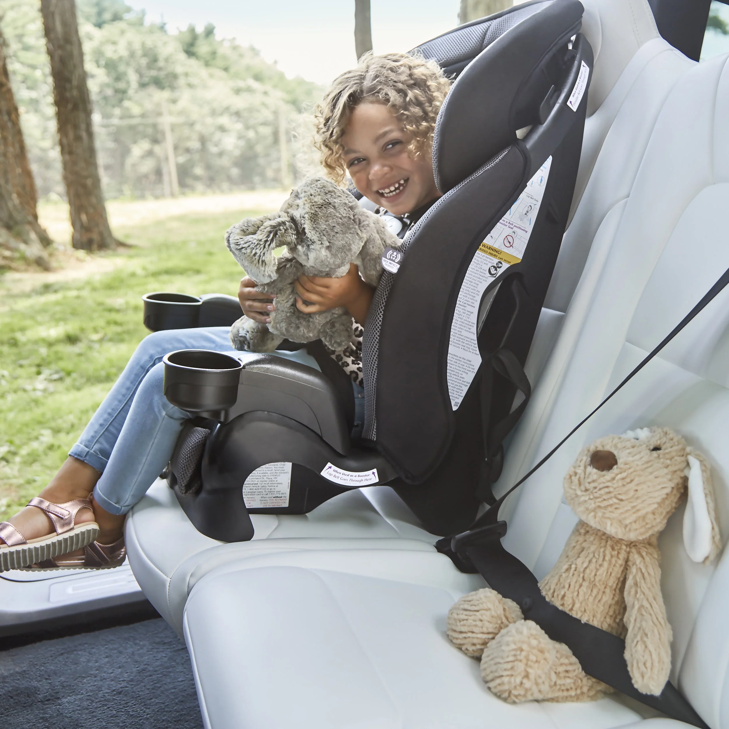 Evenflo Chase Plus 2-in-1 Booster Car Seat (Geneva Pink)