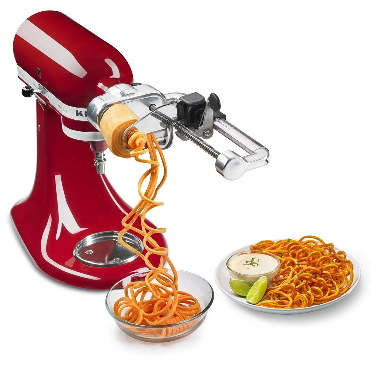 KitchenAid Spiralizer Attachment + Angel Hair & Thin Slice Blade Spiralizer Accessories