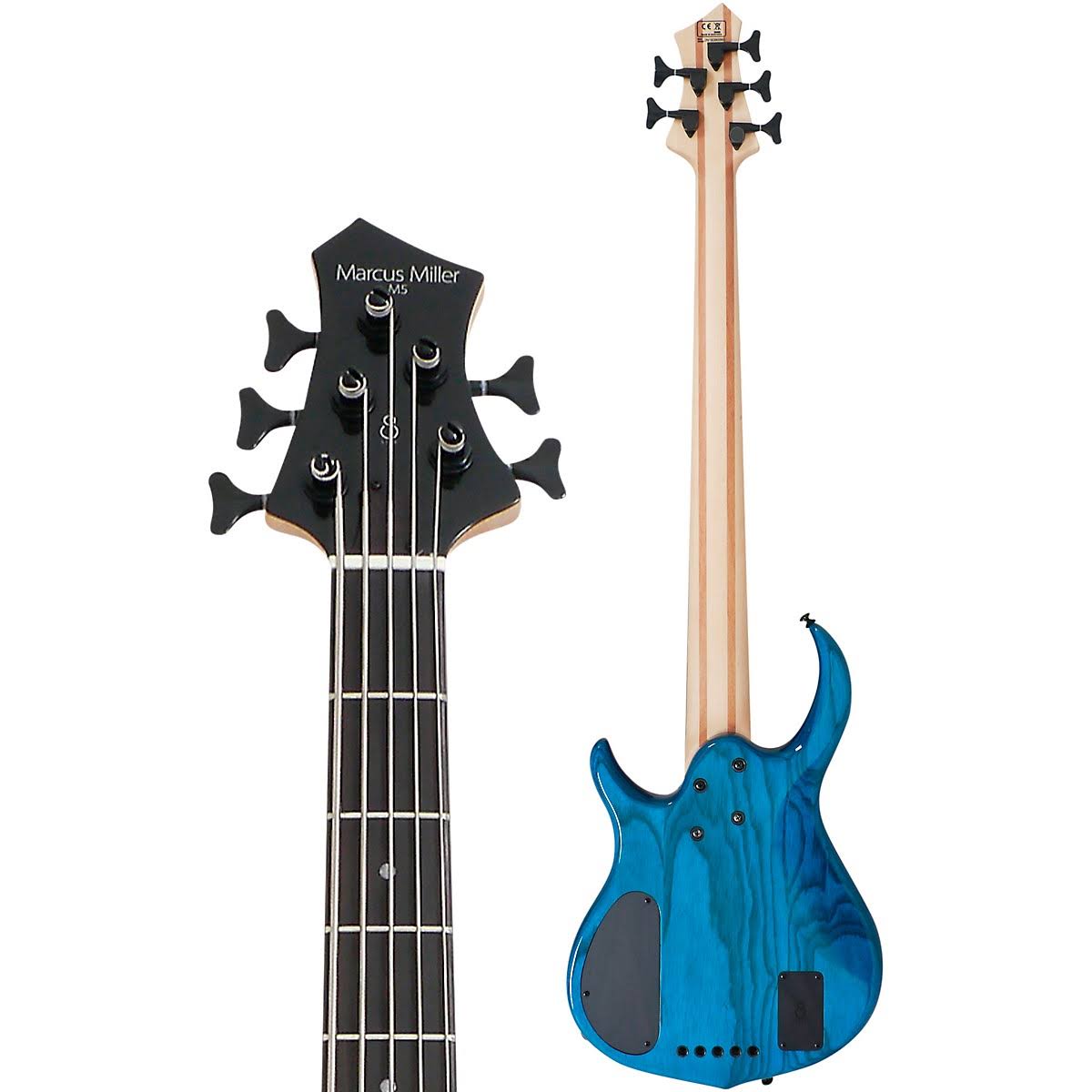 Sire Marcus Miller M5 Swamp Ash 5-String Bass Transparent Blue