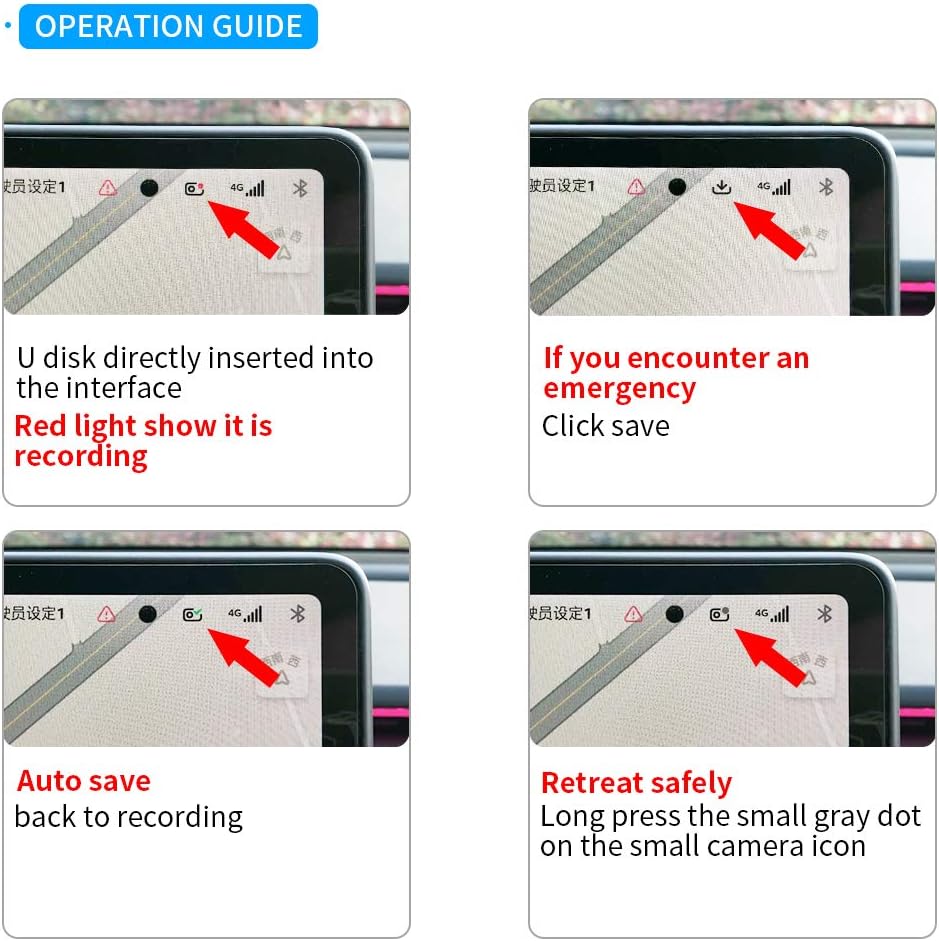 Dashcam Flash Drive for Tesla Model Y/3/S/X Sentry Mode Pre-Configured, Fast, SLC USB Drive for Tesla Model 3/S/X/Y - 32 GB