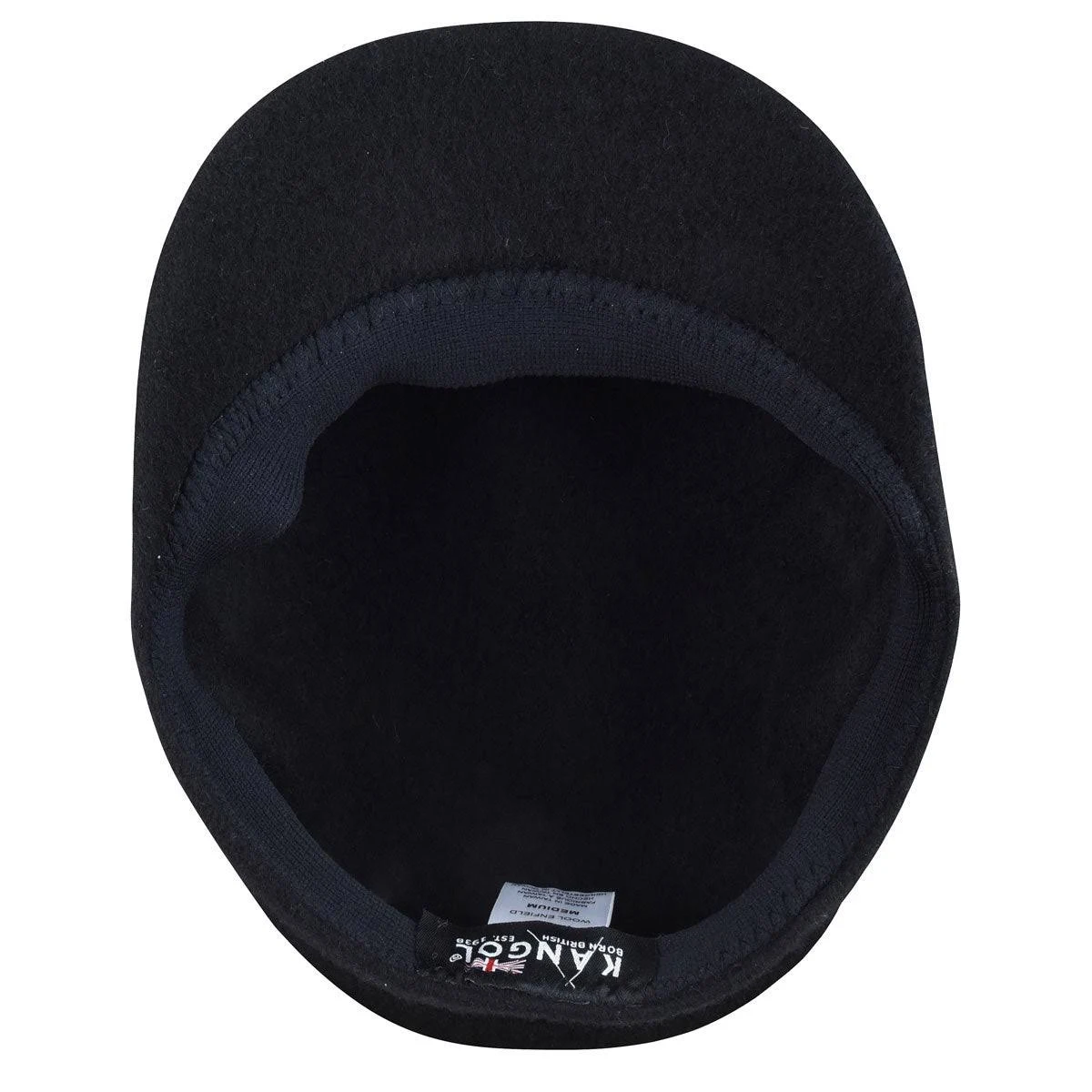 Kangol Enfield Wool Fiddler Cap: Size: S Black