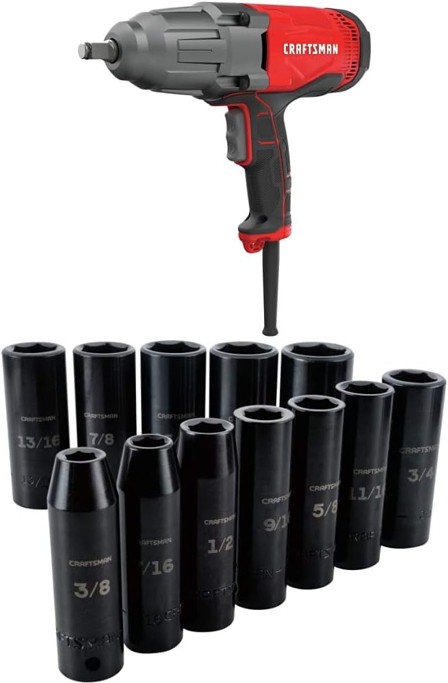 CRAFTSMAN Impact Wrench, 1/2-Inch, 7.5-Amp (CMEF901)