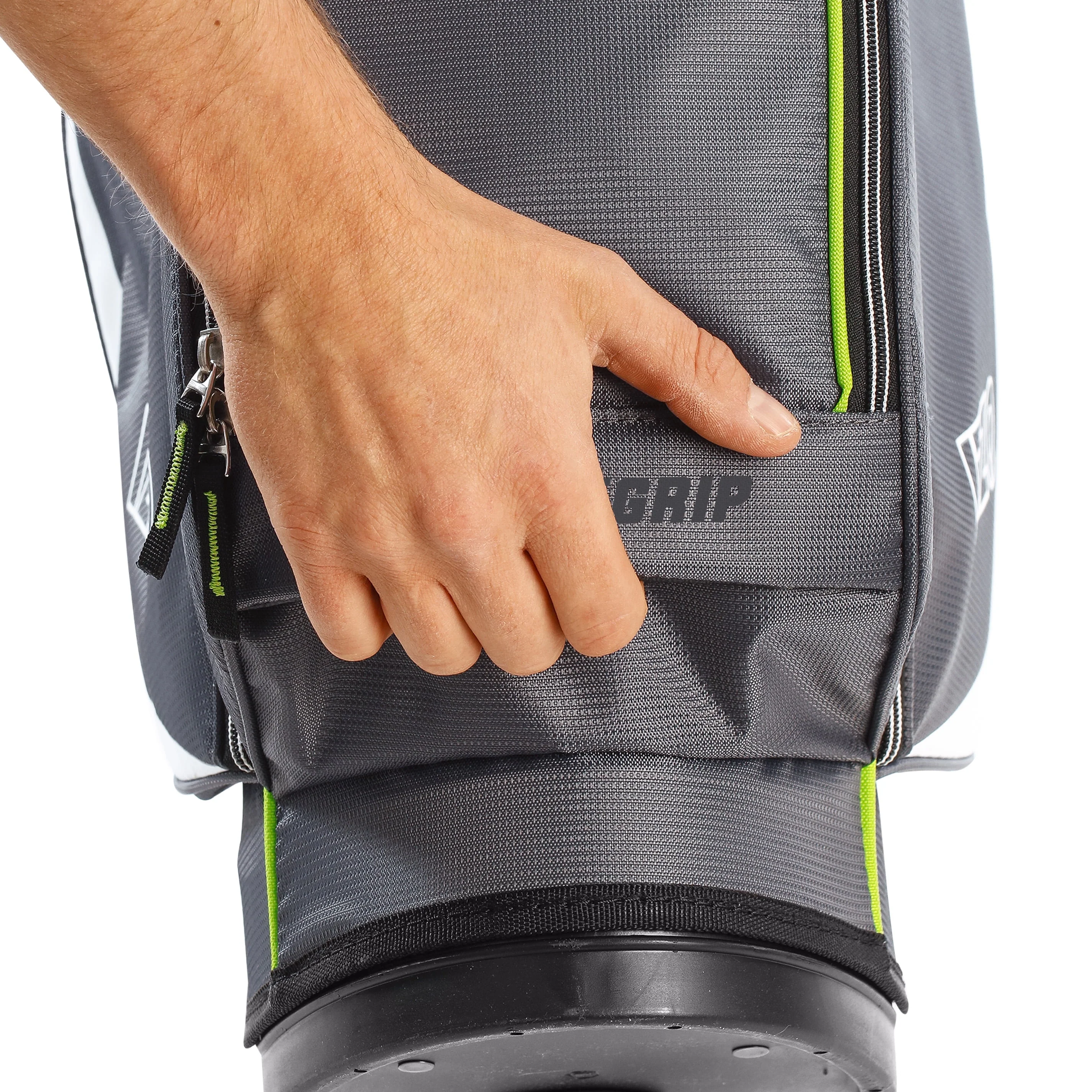 Izzo Golf Ultra-Lite Stand Bag - Grey/Lime