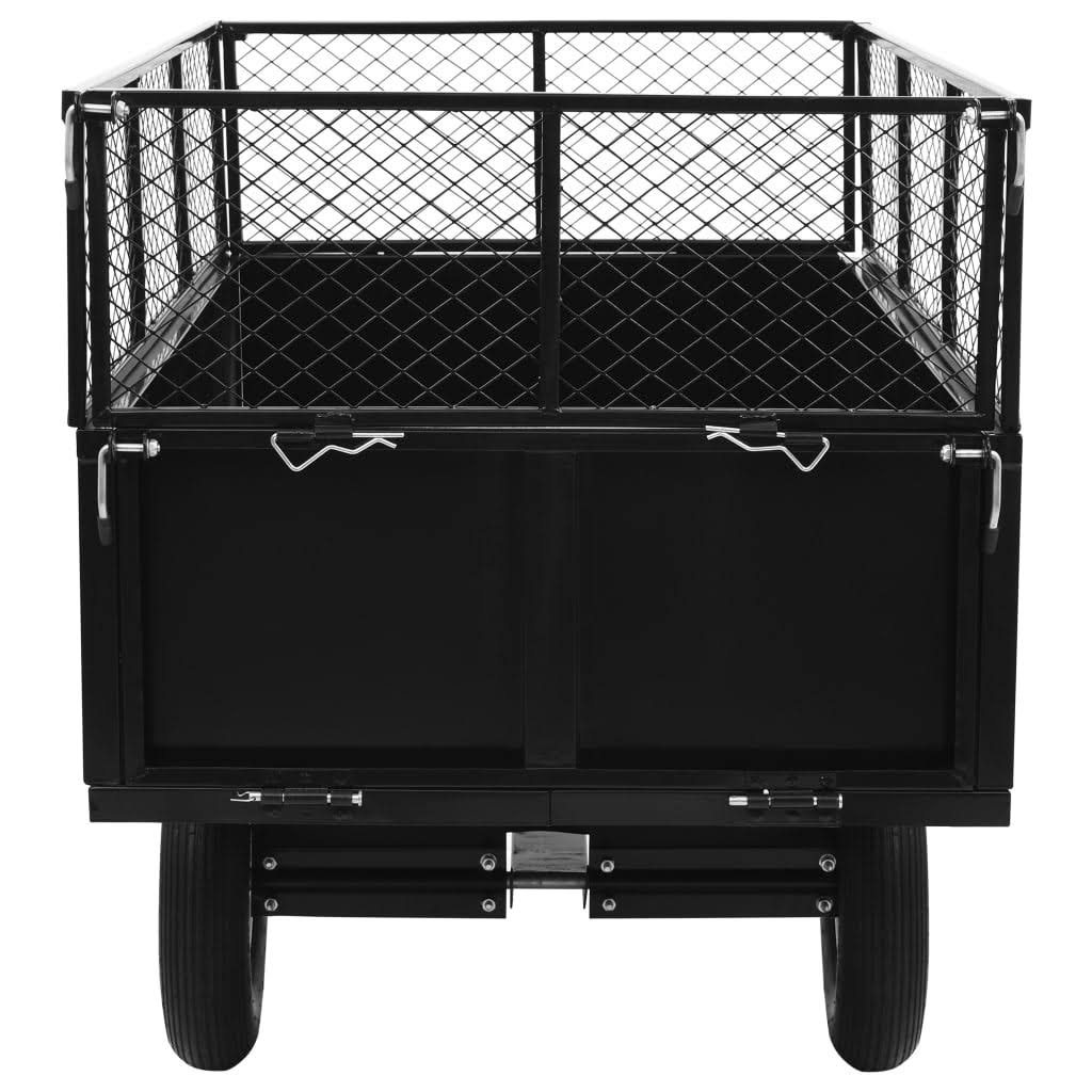 vidaXL Tipping Trailer for Lawn Tractor 661.4lbs Load 145813