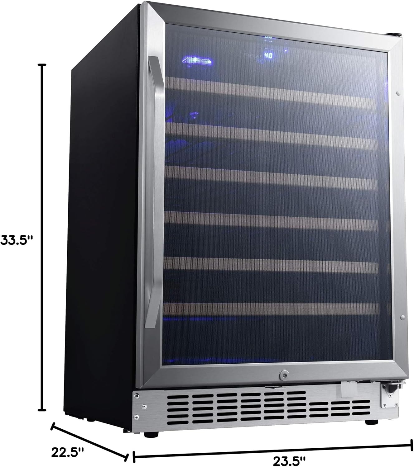 EdgeStar CWR532SZ 24 Inch Wide 53 Bottle Built-In Wine Cooler