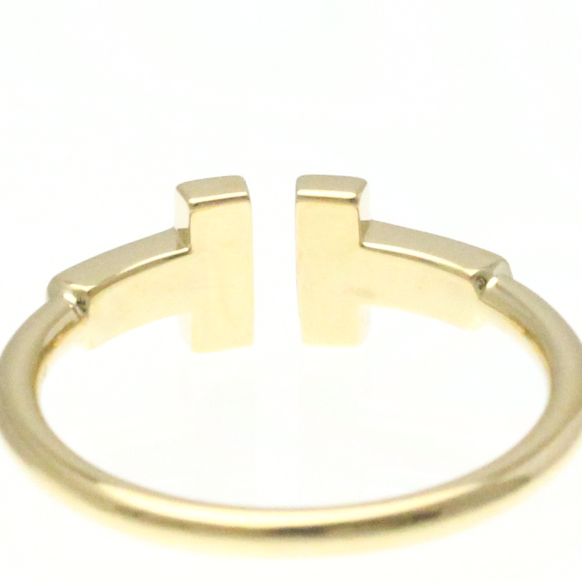 Pre-Owned Tiffany T Wire Ring Yellow Gold (18K) Fashion Diamond Band Ring Gold (Good)