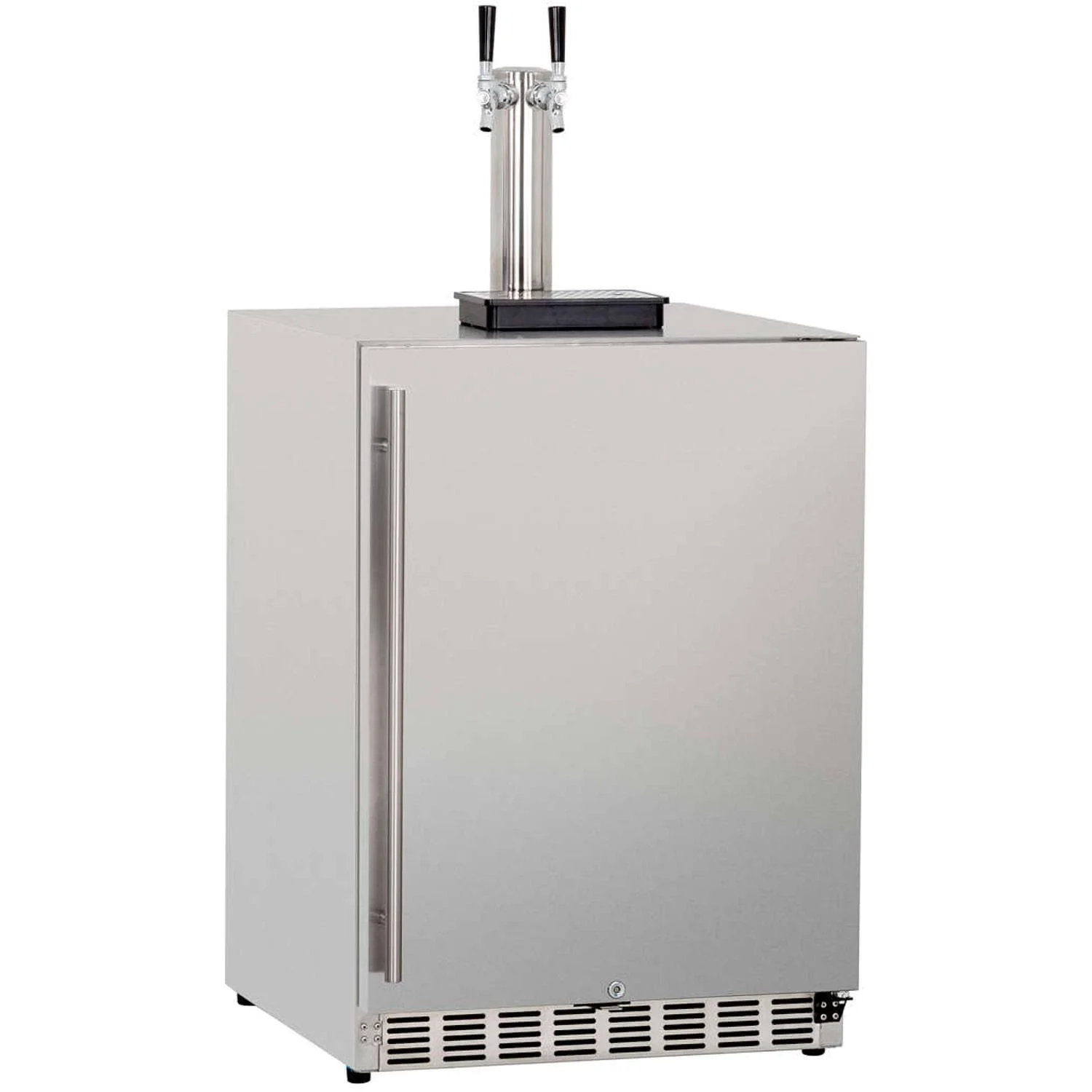 Summerset 25-Inch 6.6 Cu. Ft. Outdoor Rated Dual Tap Beer Dispenser/Kegerator - SSRFR-24DK2