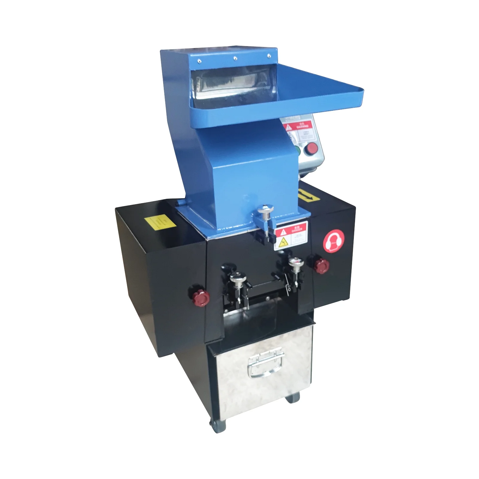 INTBUYING 220V Electric Plastic Shredder Recycling Disintegrator for Plastic Rubber Wood Grain