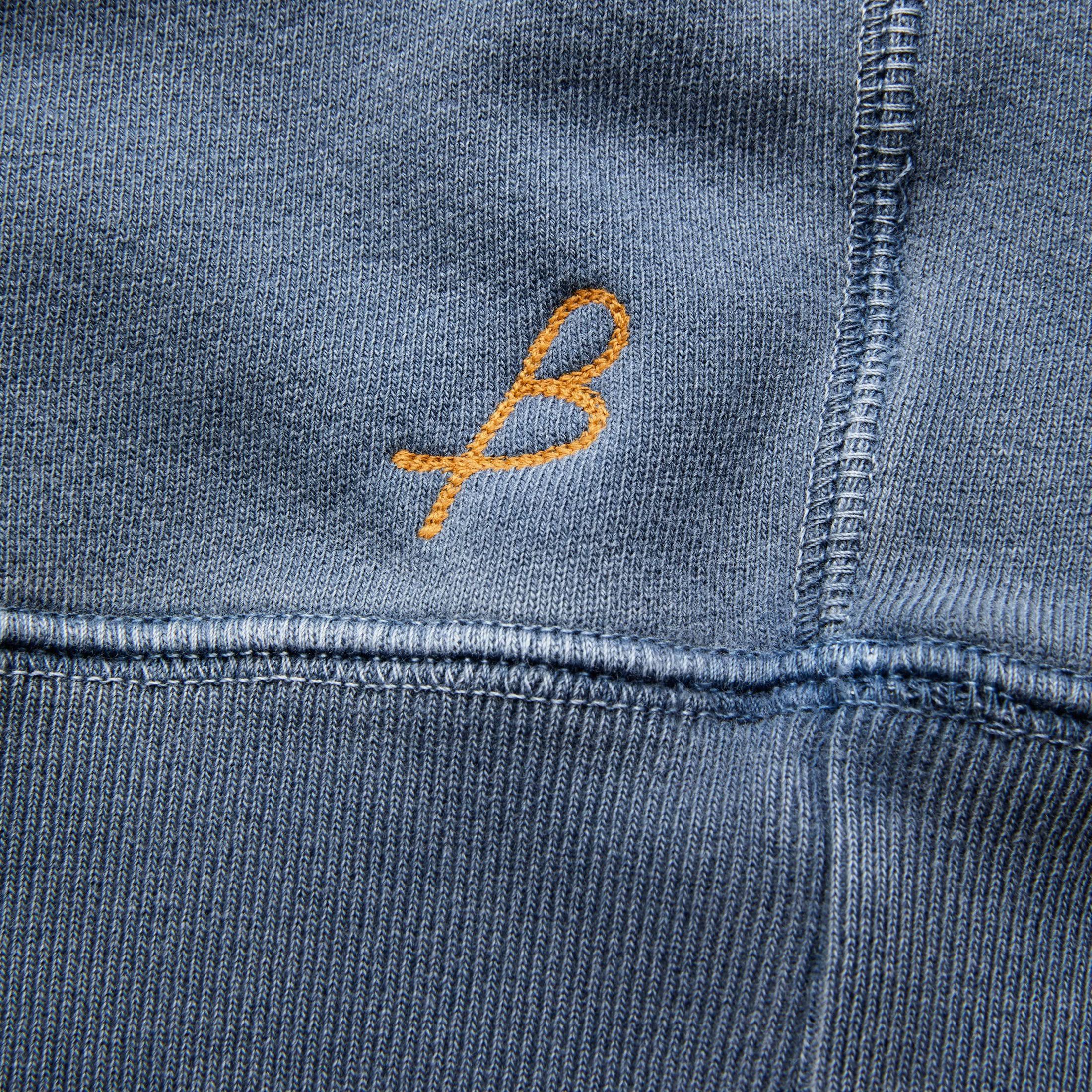 Men&s Garment Dyed Raglan Crew - Indigo | Birdwell Beach Britches S / Indigo