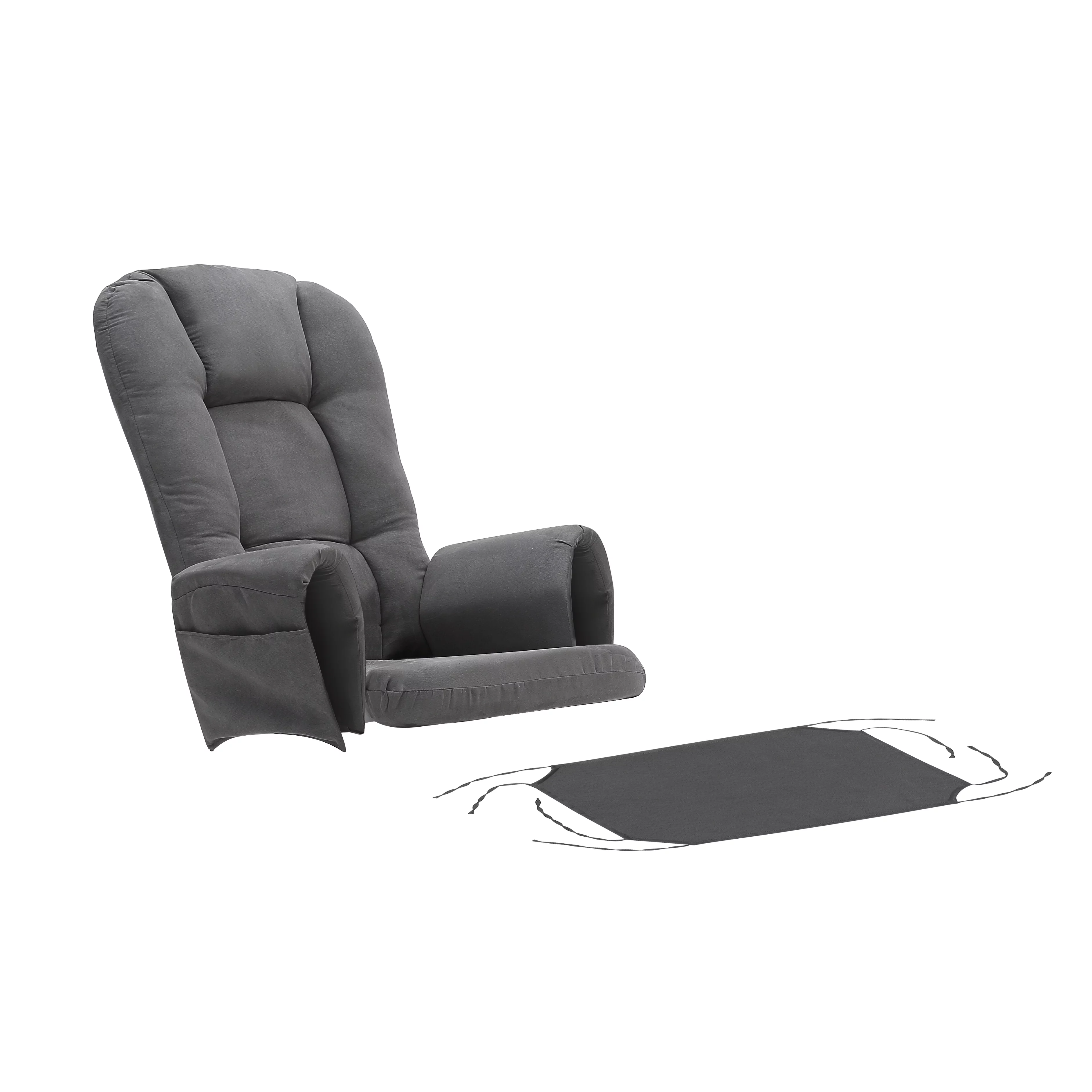 Lyon Replacement Cushions for Glider Rocking Chair, Grey