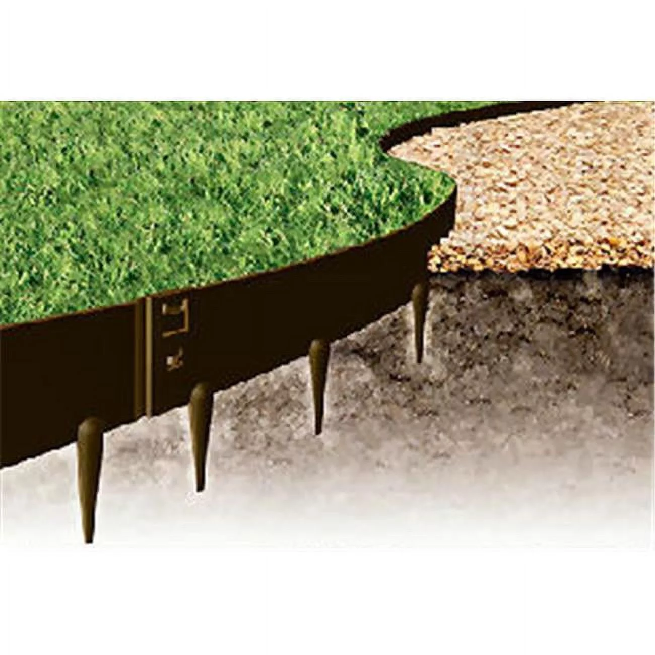 39 x 5 in. Everedge Lawn Edging, Brown - Pack of 5 - Curated Treasures Market