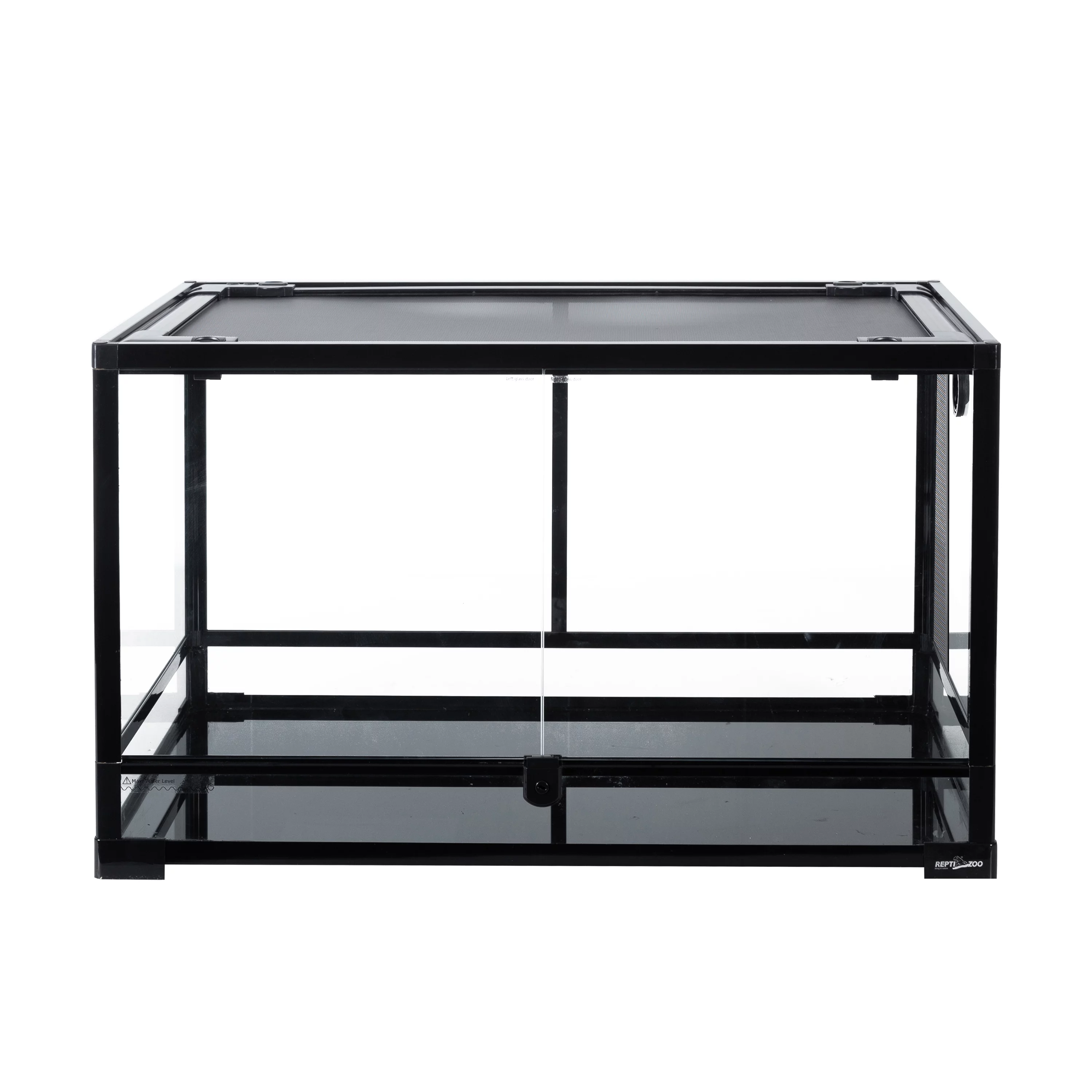 REPTI ZOO Tempered Glass 40 Gallon, Front Opening Reptile Terrarium 30" x 18" x 18" for Reptile