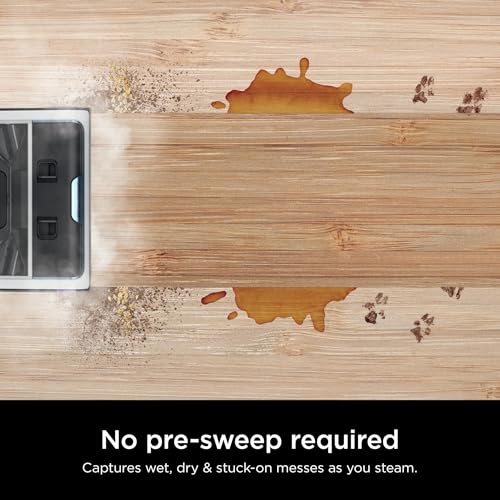 Shark SD201 Steam Pickup 3-in-1 Steam Mop Picks Up Debris, Deep Scrubs, & Steam Sanitizes All At Once, Lightweight Steam Cleaner for Home w/Sealed Hard Floors like Hardwood, Tile & Laminate (Renewed)