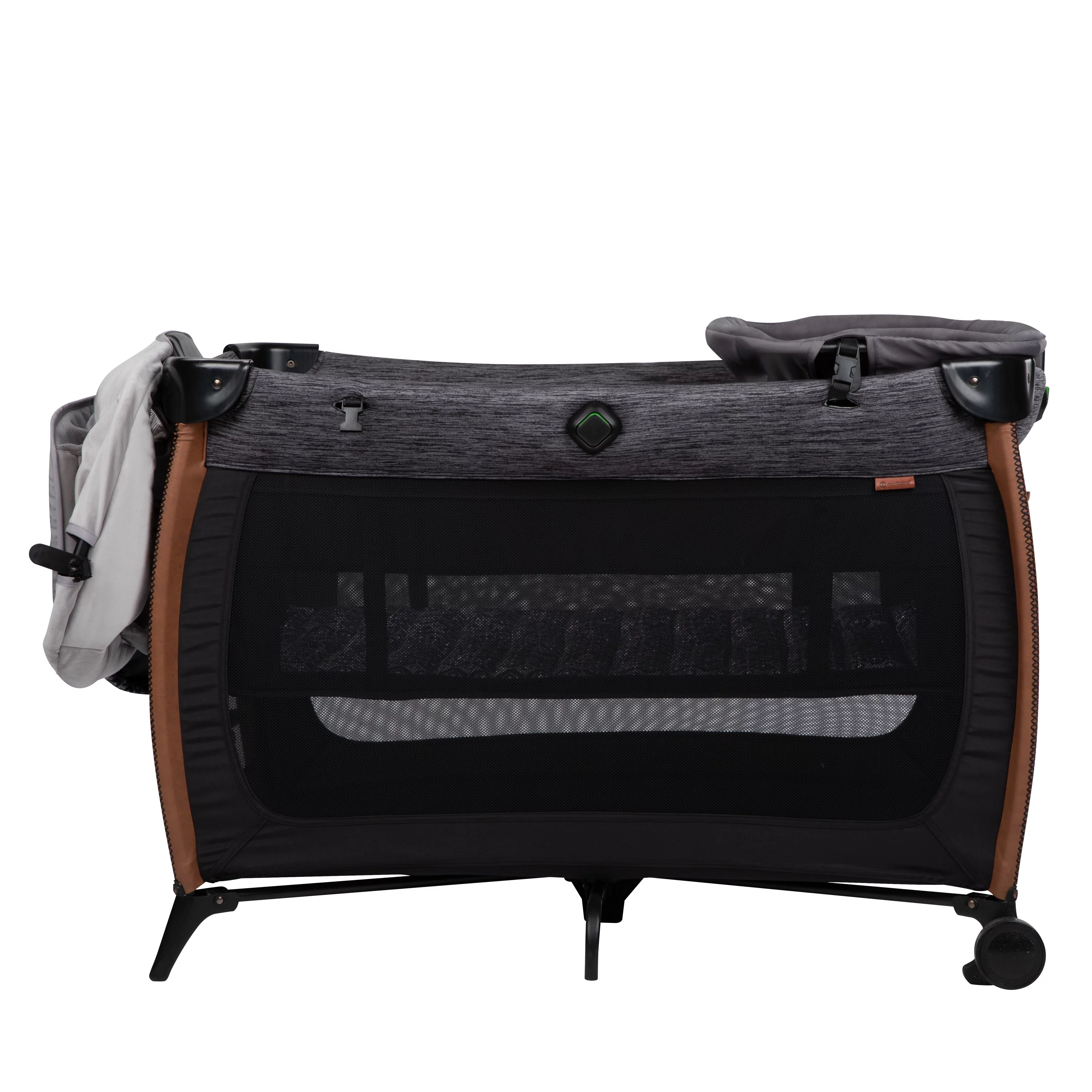 Monbebe Flex Deluxe Baby Play Yard with Bassinet and Changer, Urban Boho