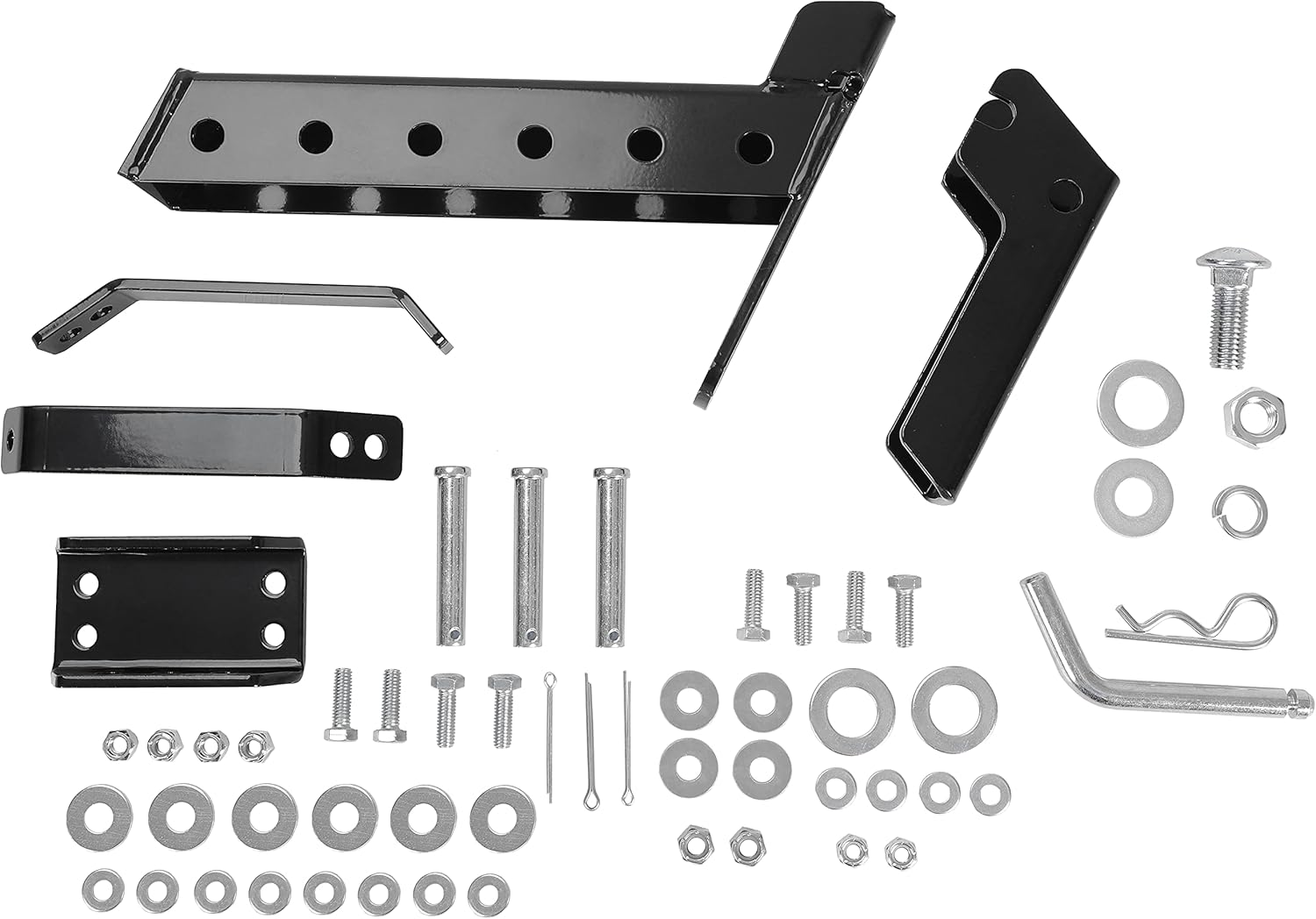 ECOTRIC Heavy Duty Adjustable Lawn Garden Tractor Hitch Steel Compatible with John Deere Pack of 2