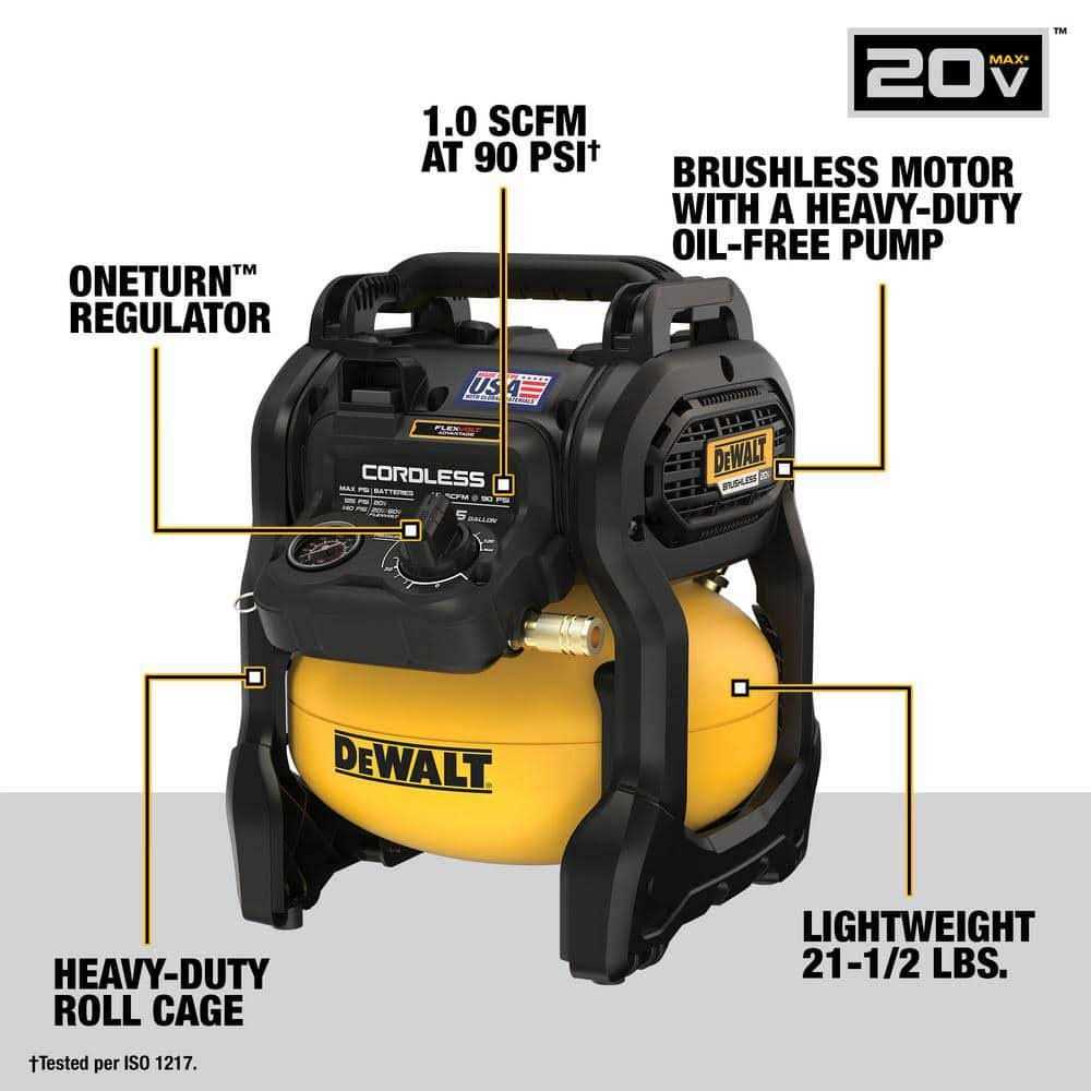 Dewalt 20V MAX 2.5 Gal. Brushless Cordless Air Compressor Kit DCC2520T1 - Shop Hardware Tools Online Store