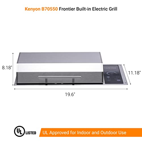 Kenyon Frontier All Seasons Built-In Stainless Steel Electric Grill