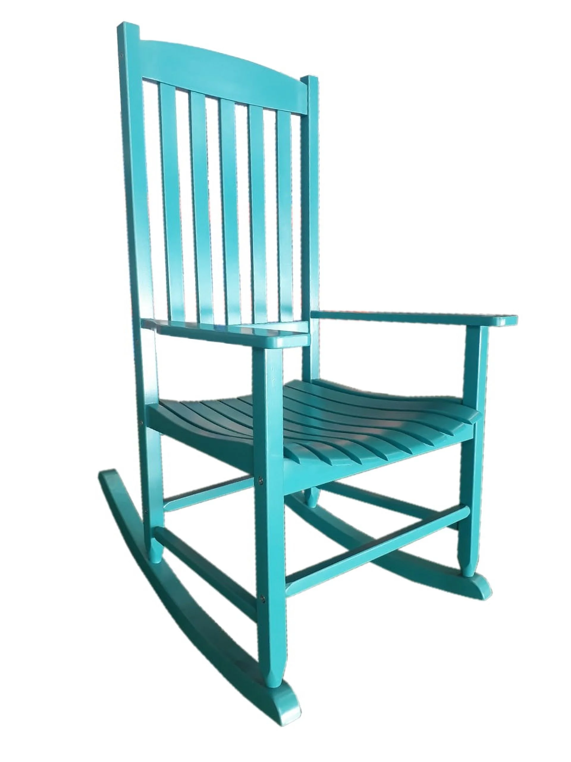 Mainstays Outdoor Wood Porch Rocking Chair, White Color, Weather Resistant Finish