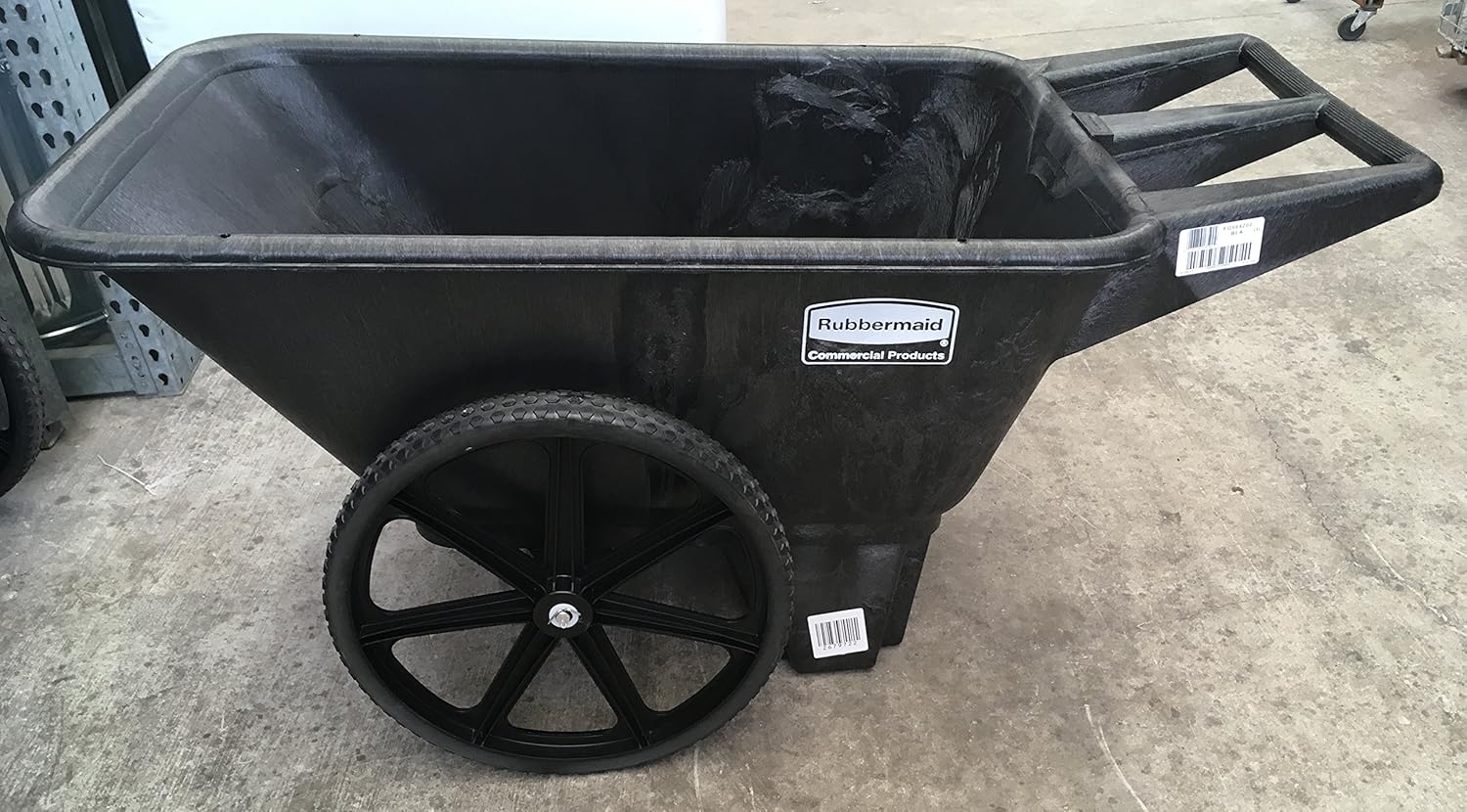 Rubbermaid M1564200 Replacement Wheel, F/Big Wheel Cart, Large, 8-Inch, Black