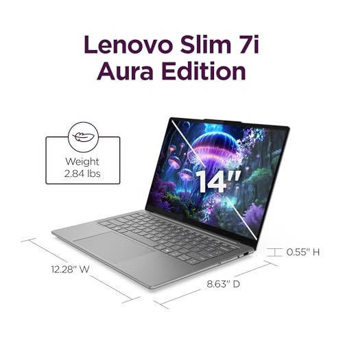Lenovo Slim 7i Aura Edition - 2025 - Copilot+ PC - Core Ultra 7 Processor 256V - 14" WUXGA OLED Display - 16 GB Memory - 1 TB Storage - Luna Grey