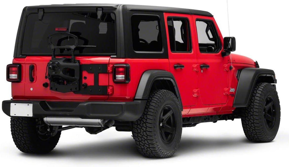 Redrock 4x4 HD Tailgate Mounted Tire Carrier Compatible with 18-22 Jeep Wrangler JL