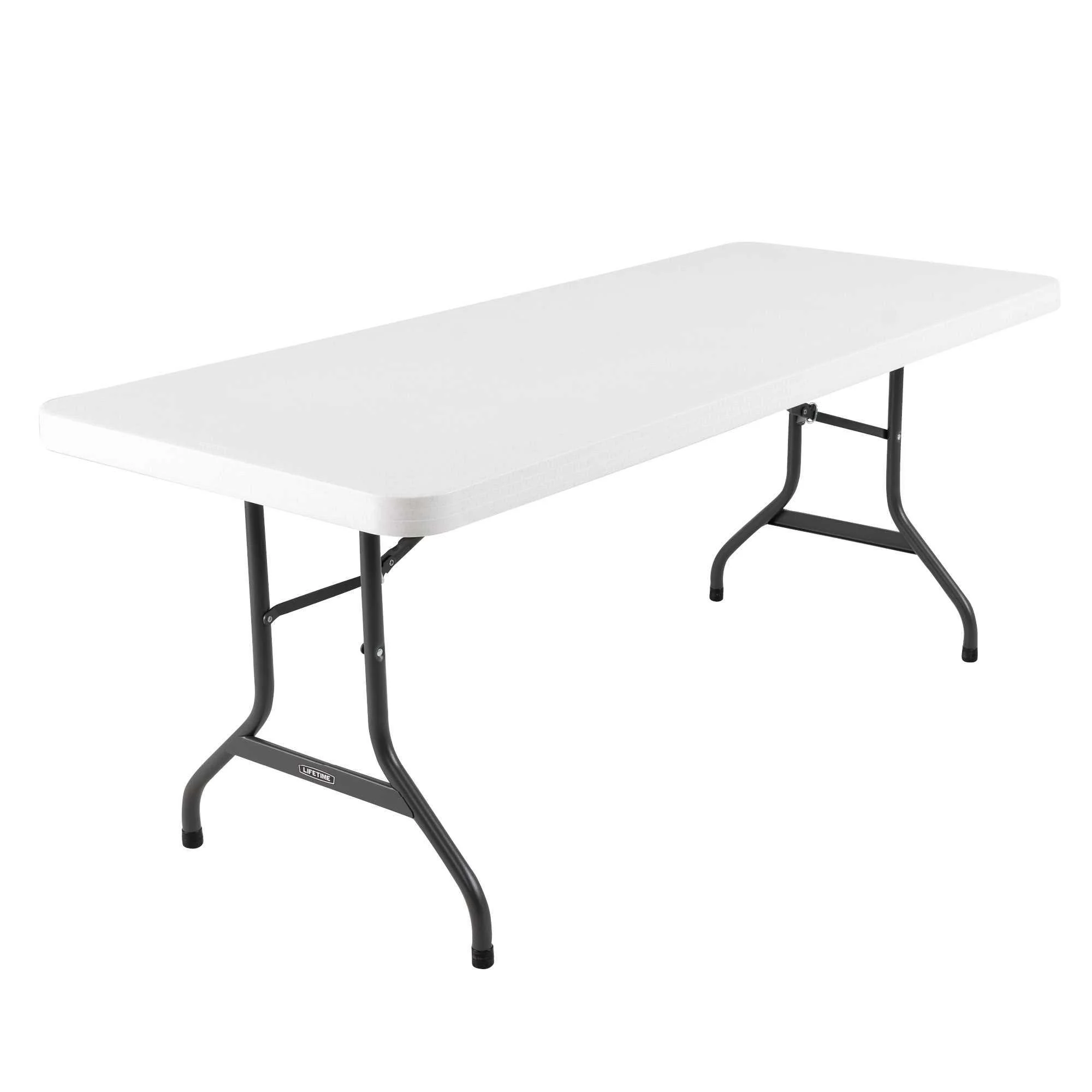 Lifetime 6 ft. Rectangle Folding Table, Indoor/Outdoor Commercial Grade, White Set of 4 (42901)