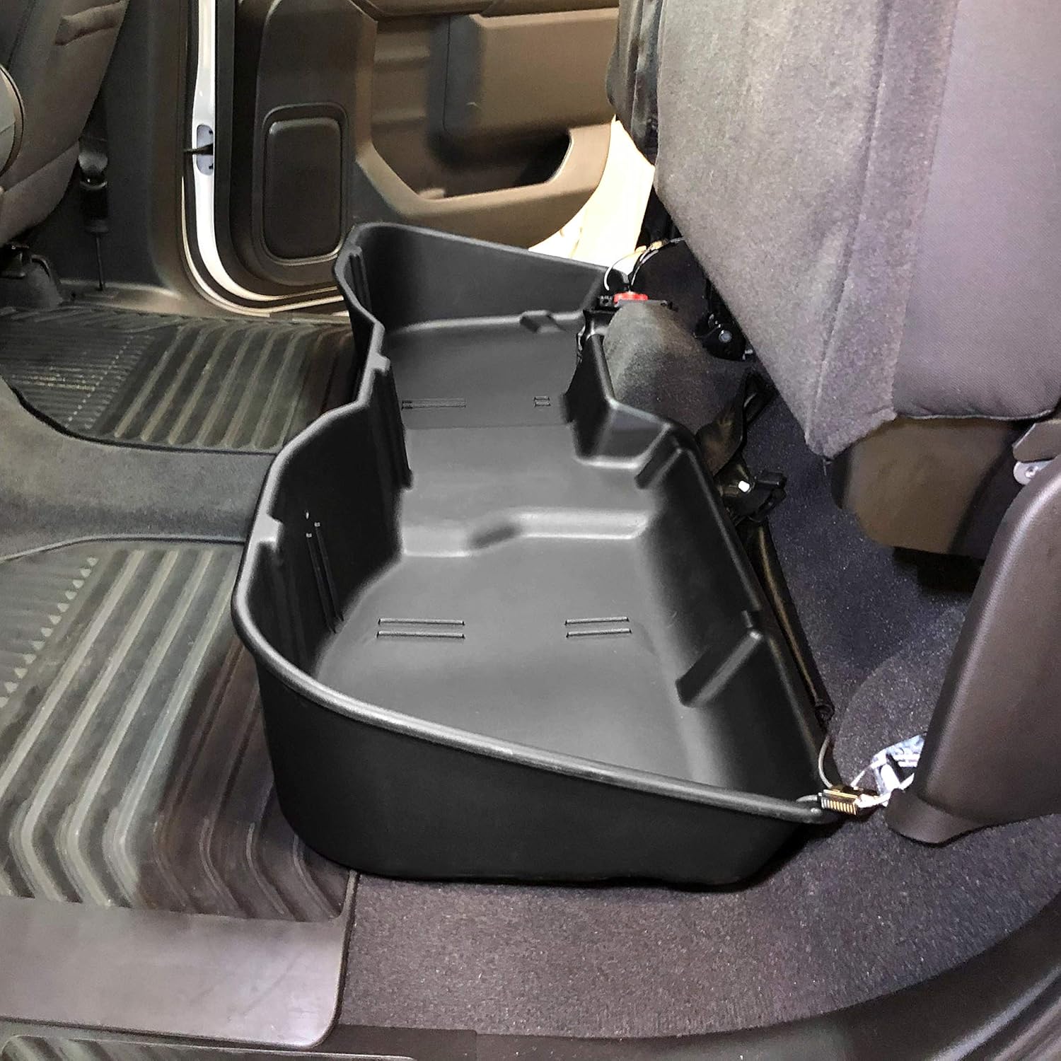 Red Hound Auto Under Seat Storage Box Compatible with Chevrolet Chevy GMC Silverado Sierra 1500 2019-2022, 2500HD 3500HD 2020-2022 Crew Cab Only Underseat System