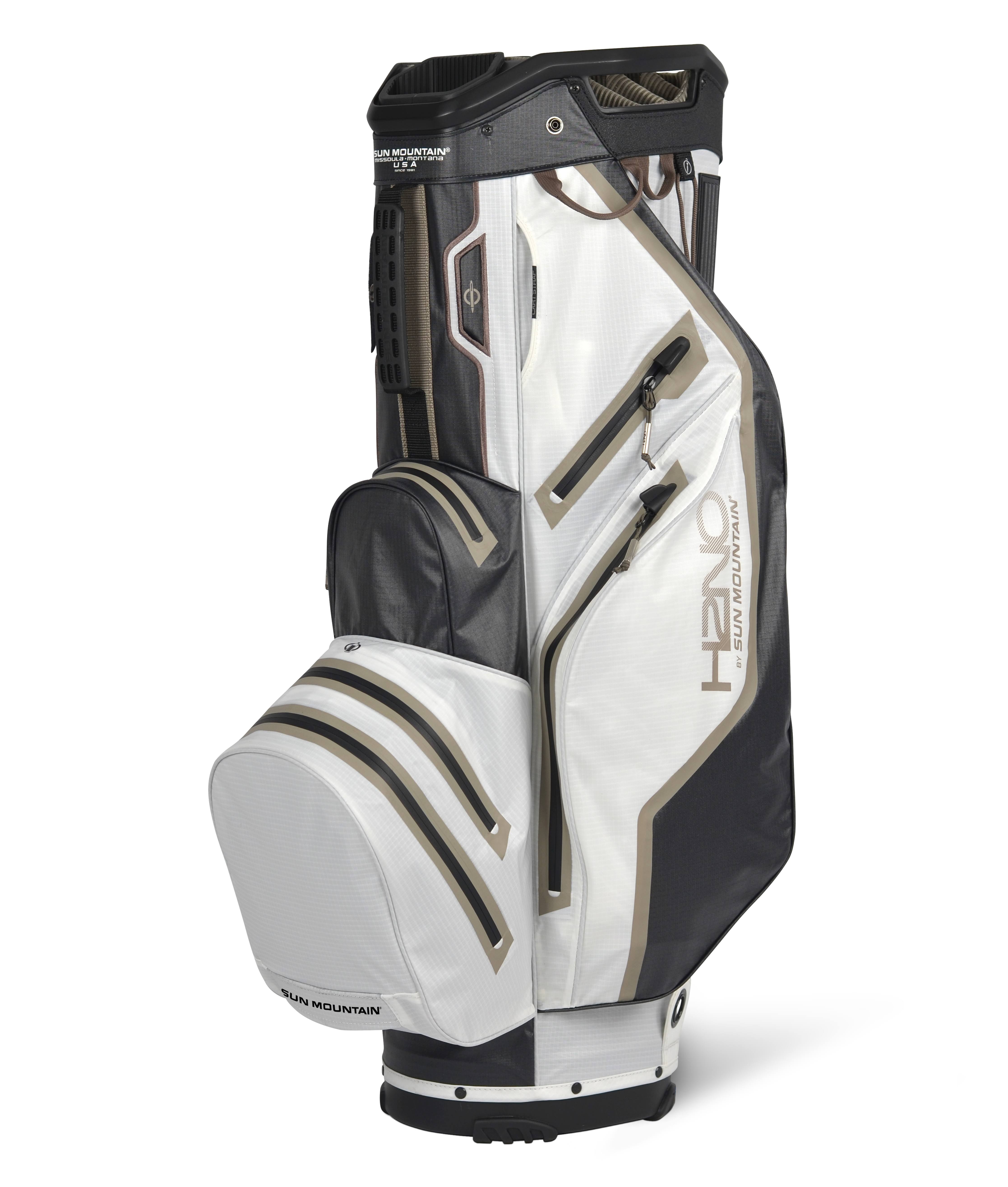 Sun Mountain 2021 H2no Lite Cart Bag Black/White/Java/Oat