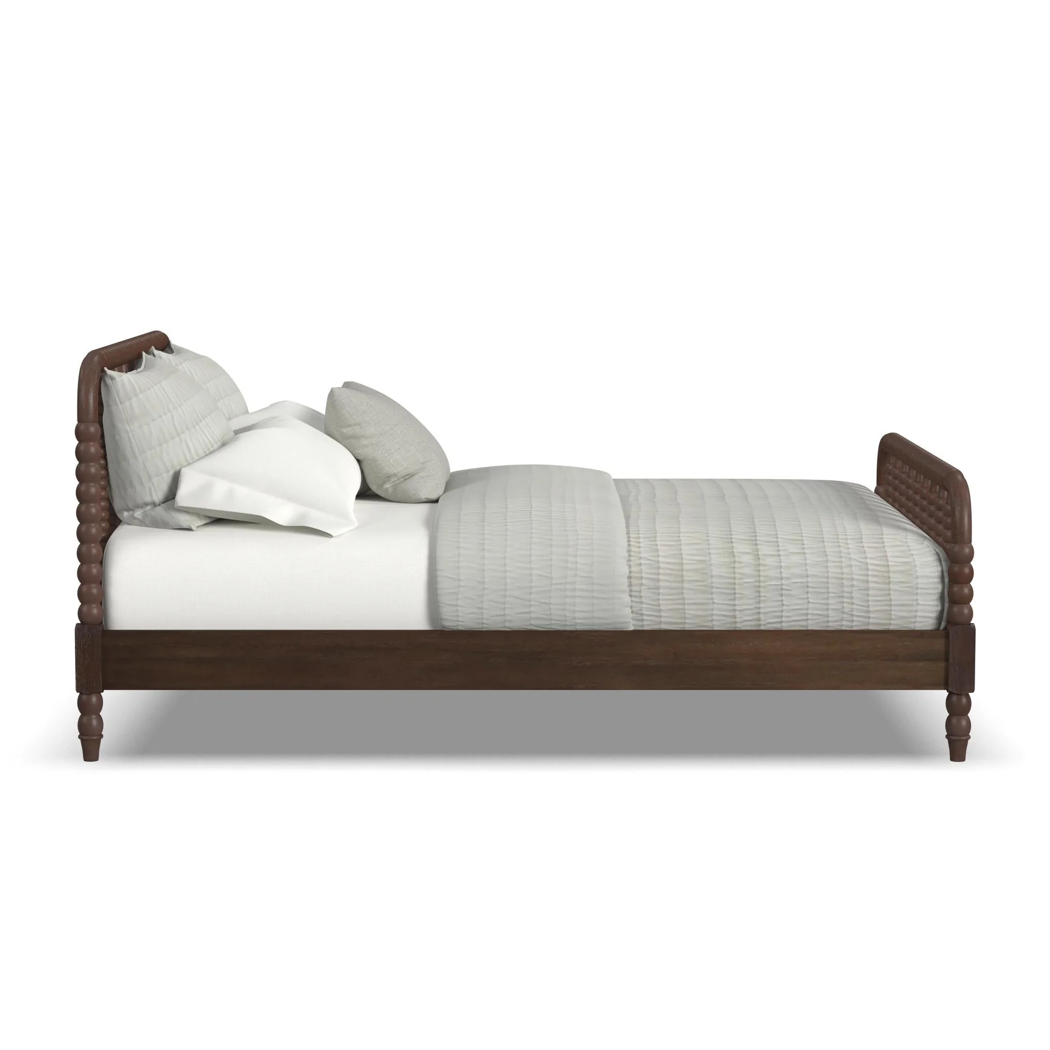 Spindle Brown Queen Bed