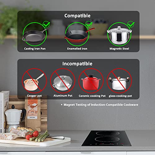 Induction Cooktop, ECOTOUCH Induction Cooktop Stove Top Induction…