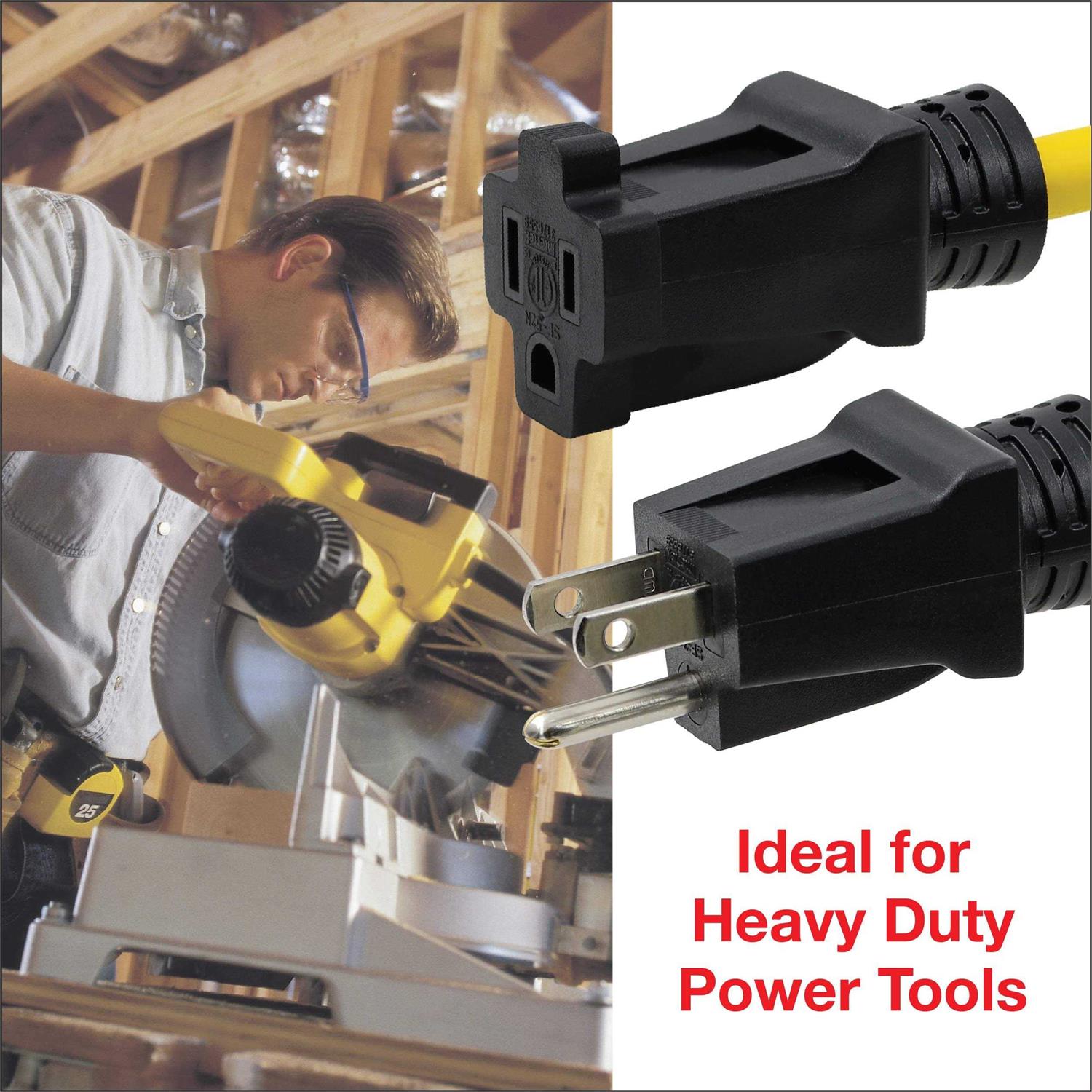 Clear Power 12/3 SJTW Heavy Duty Outdoor Extension Cord - Shop Hardware Tools Online Store