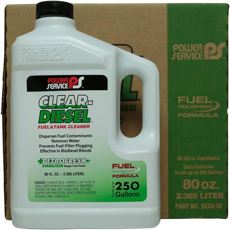 Power Service Clear Diesel - 6/80oz. Bottles