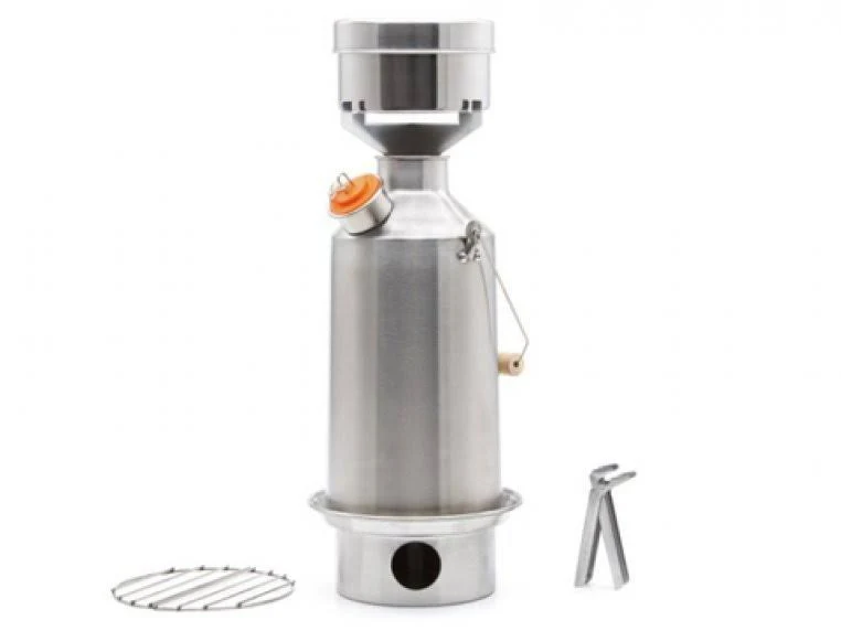 Kelly Kettle 50045 Large Stainless Steel Base Camp Basic Kit